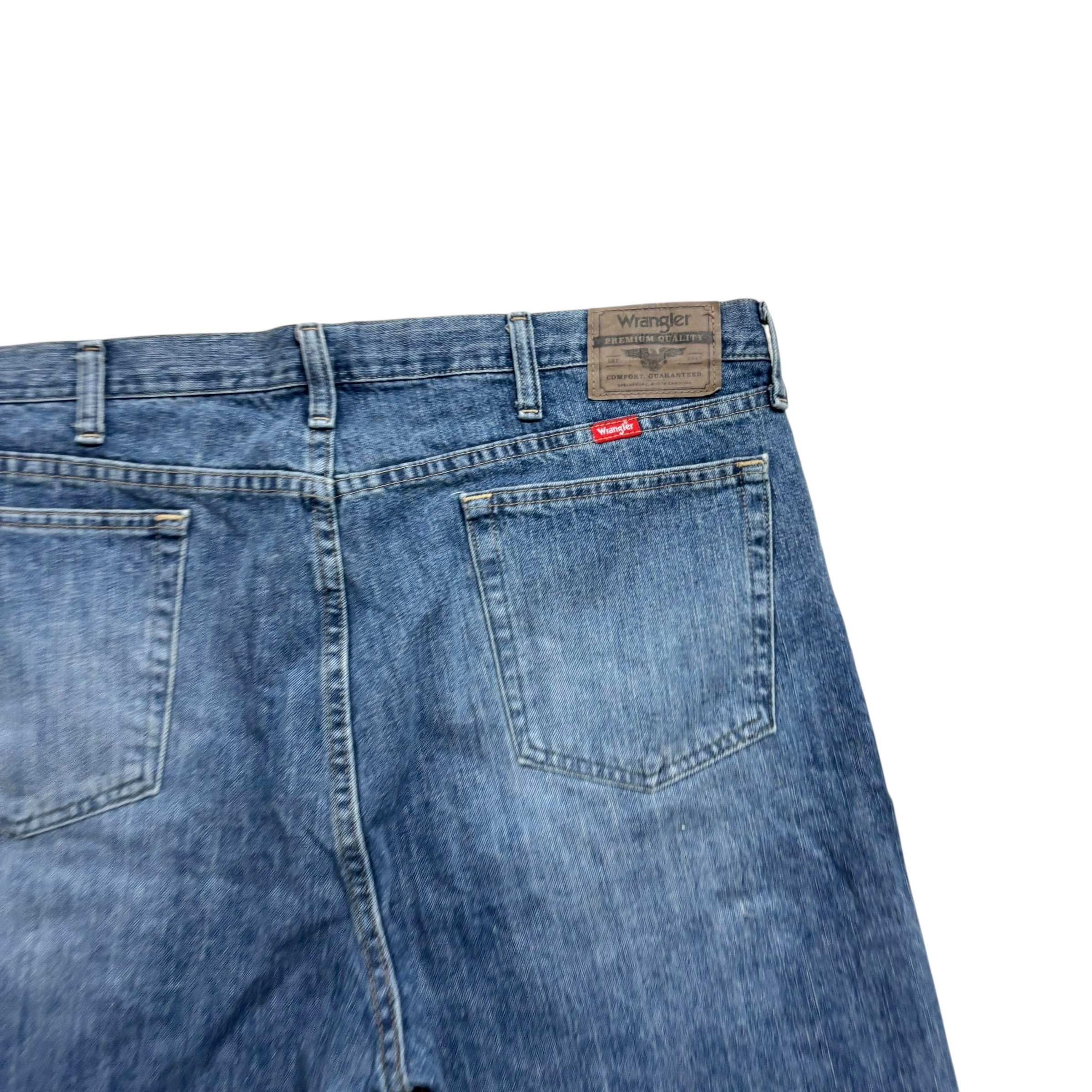 Wrangler Baggy Jorts W38 Mens Denim Shorts Mid Blue Relaxed Fit (E)