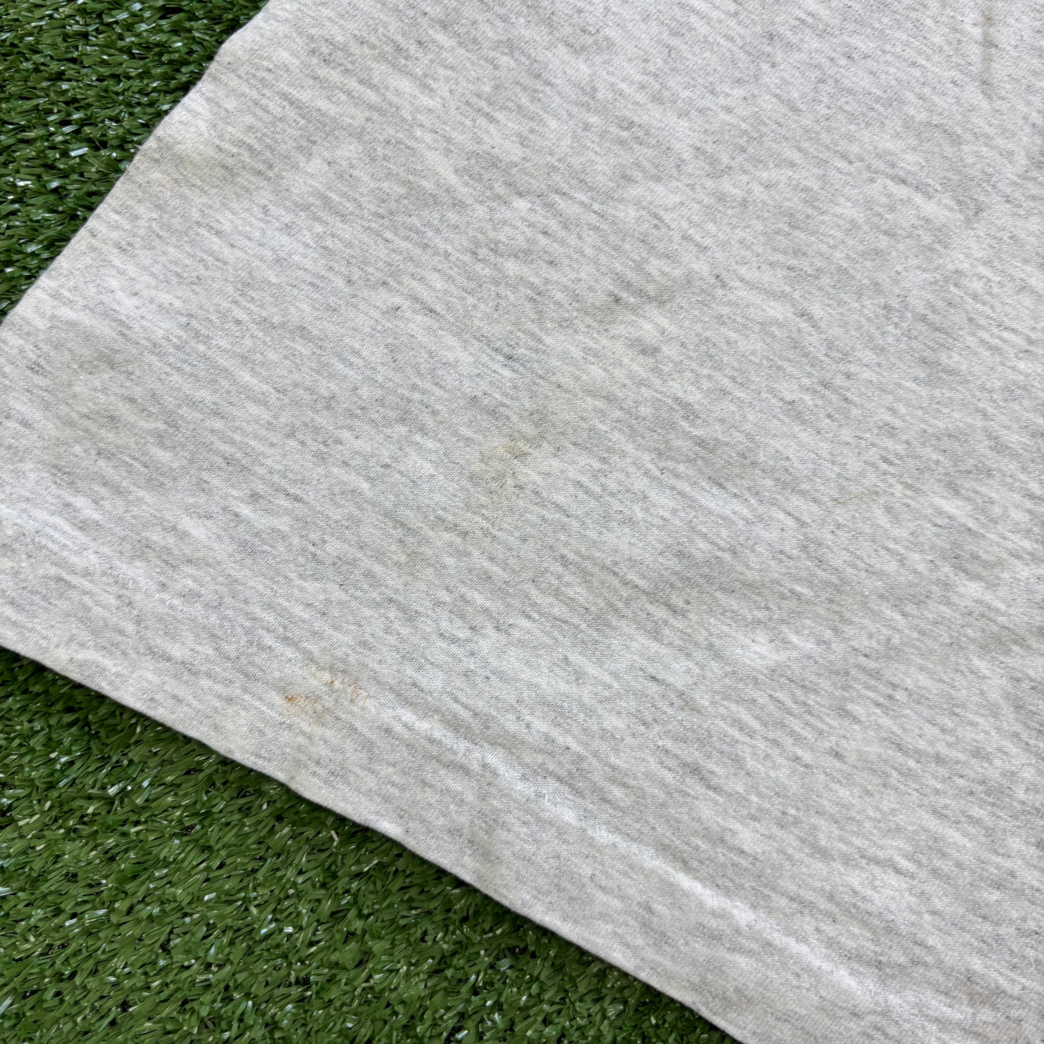 Vintage T Shirt Mens Small Grey Single Stitch Graphic Print 90s Baseball