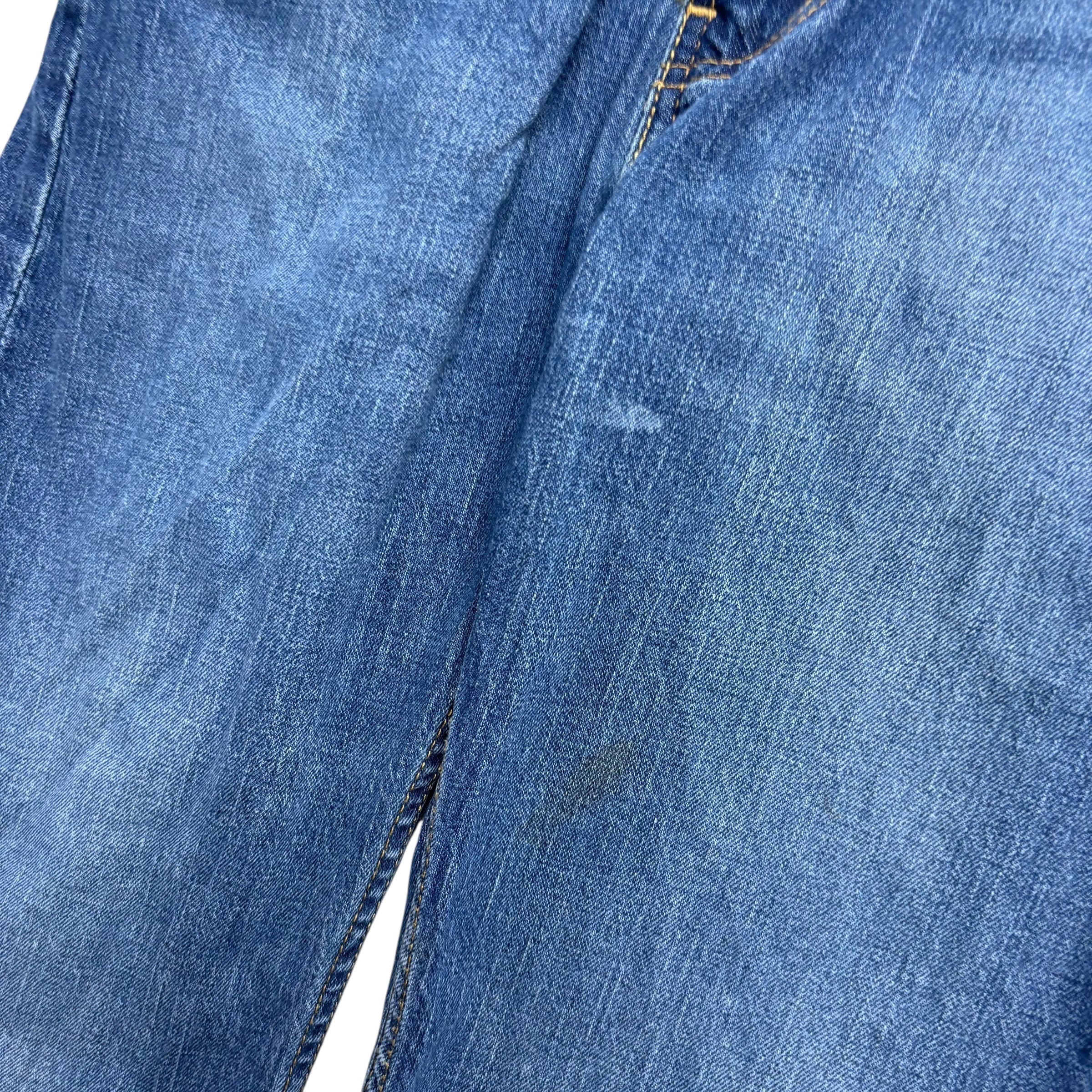 Levis 527 Jeans W32 L30 Mens Mid Blue Slim Bootcut Fit Stretch Denim