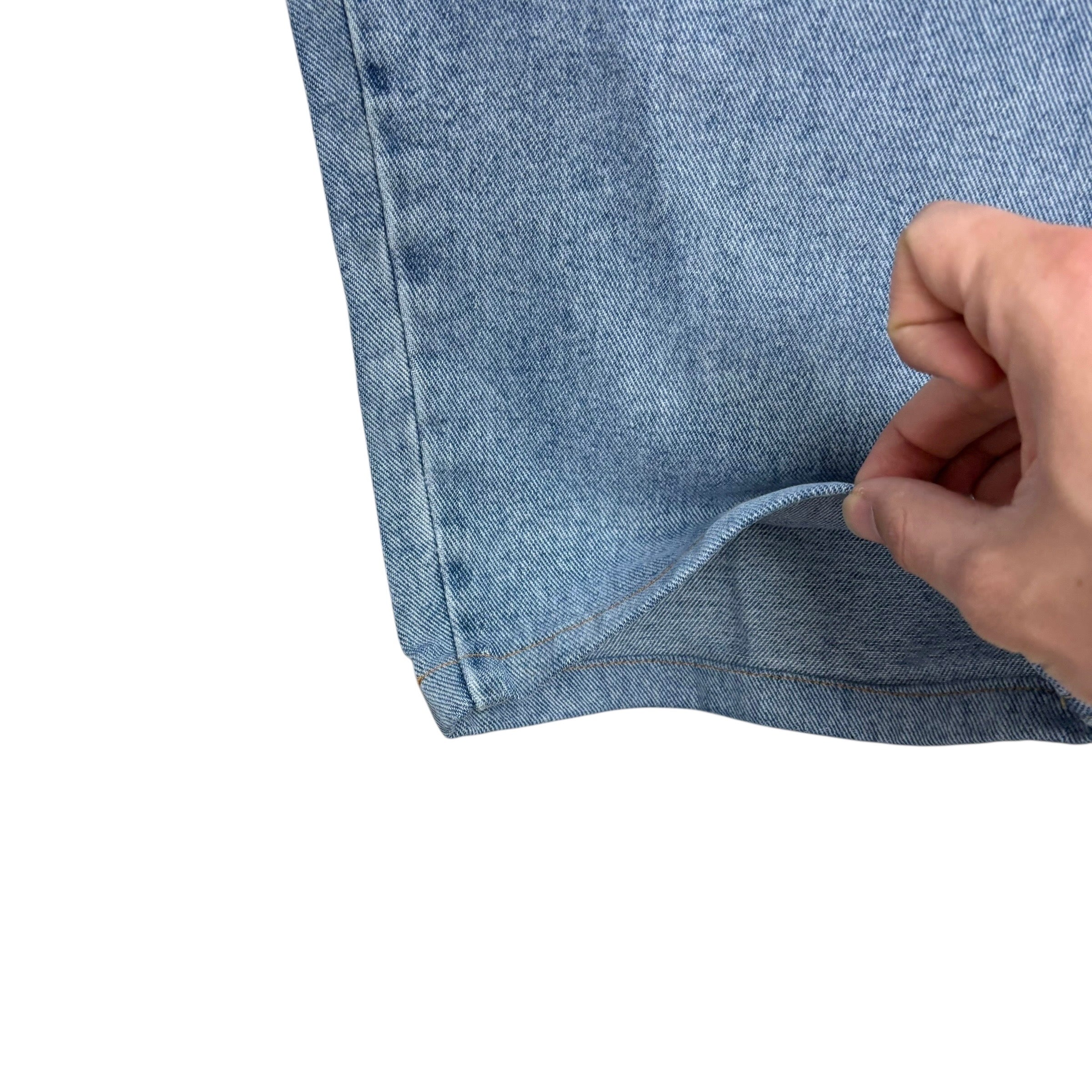 Wrangler Jeans W44 L26 Mens Light Blue Relaxed Straight Fit Vintage Denim