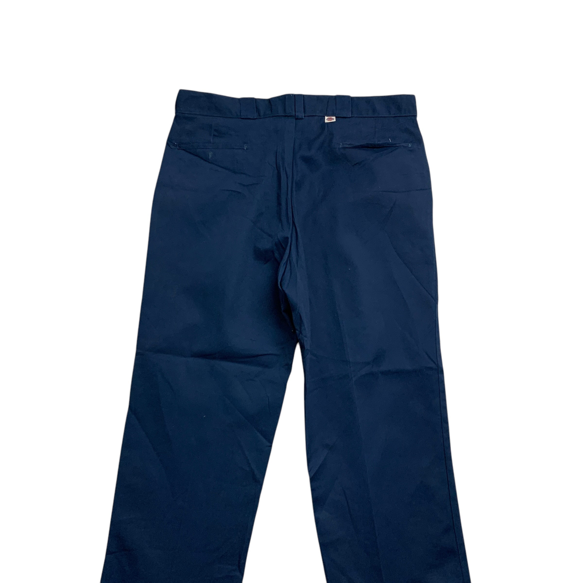 Dickies Trousers W38 L29 Mens Blue Pants Relaxed Straight Fit Workwear
