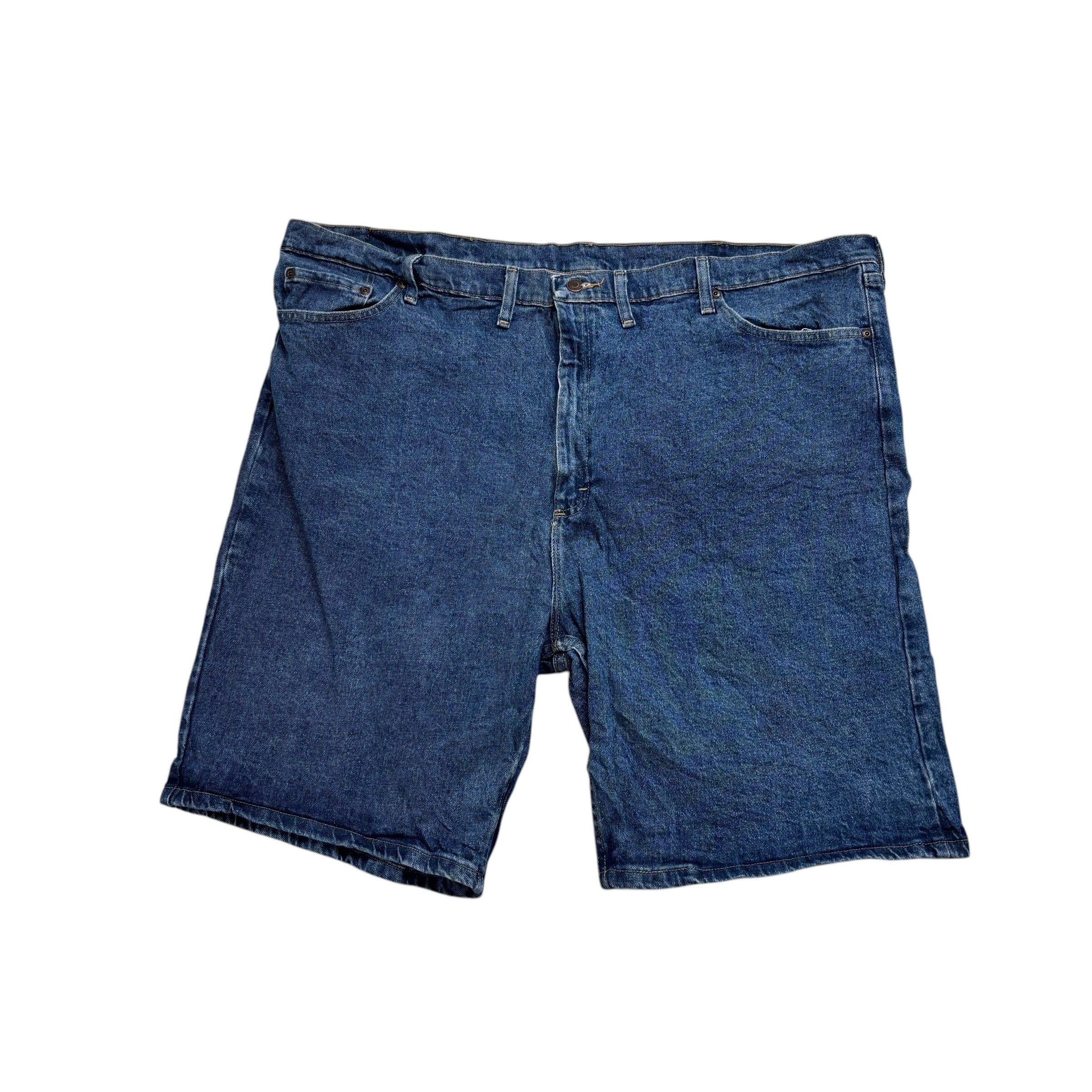 Wrangler Baggy Jorts W48 Mens Denim Shorts Mid Blue Relaxed Fit Stretch (E)