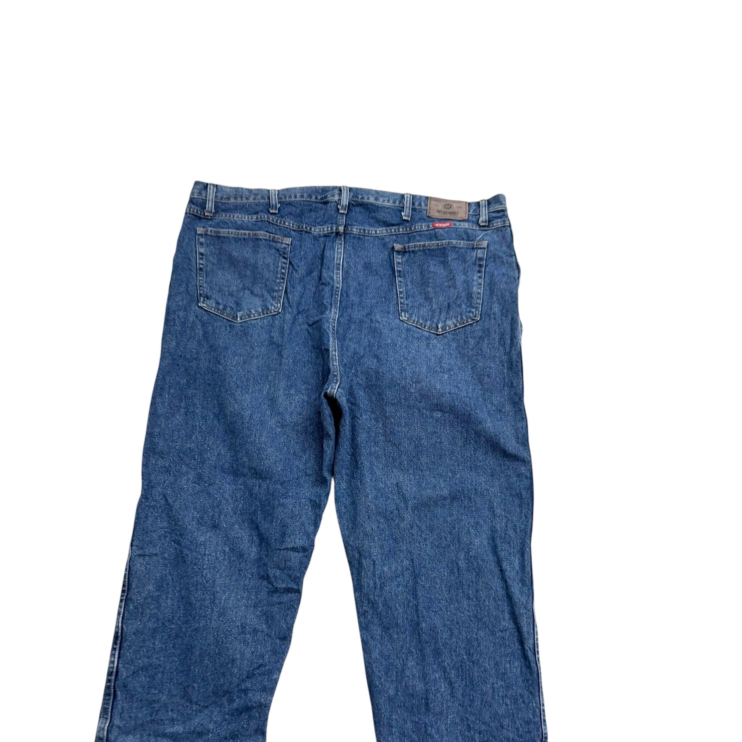 Wrangler Jeans W48 L32 Mens Mid Blue Regular Straight Fit Vintage Denim (E)
