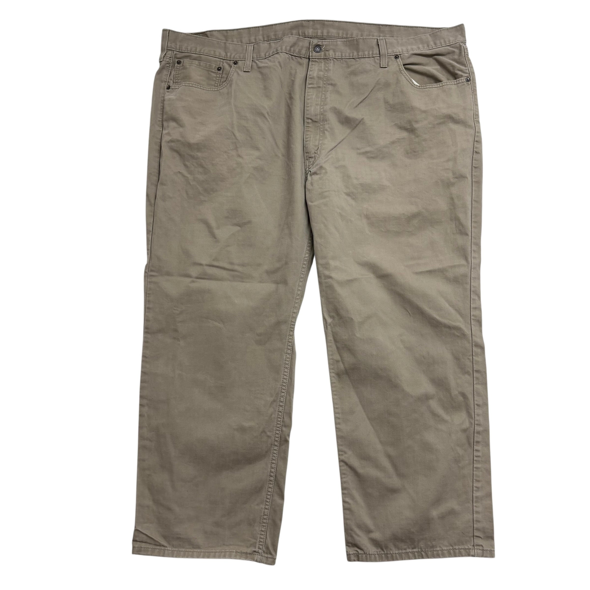 Levis 559 Jeans W52 L29 Mens Beige Baggy Relaxed Straight Fit Cotton Pants (E)