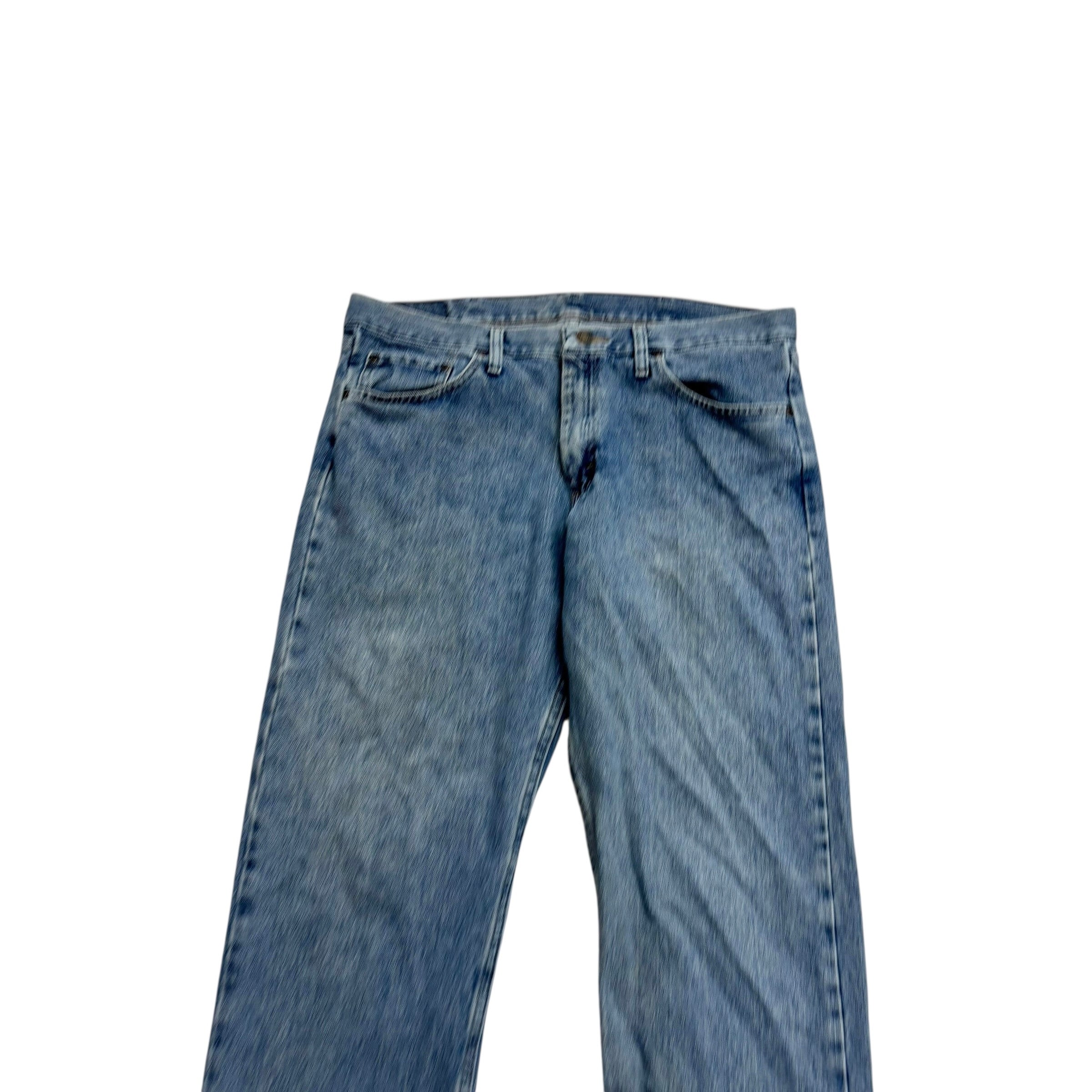 Wrangler Jeans W36 L29 Mens Light Blue Relaxed Straight Fit Denim