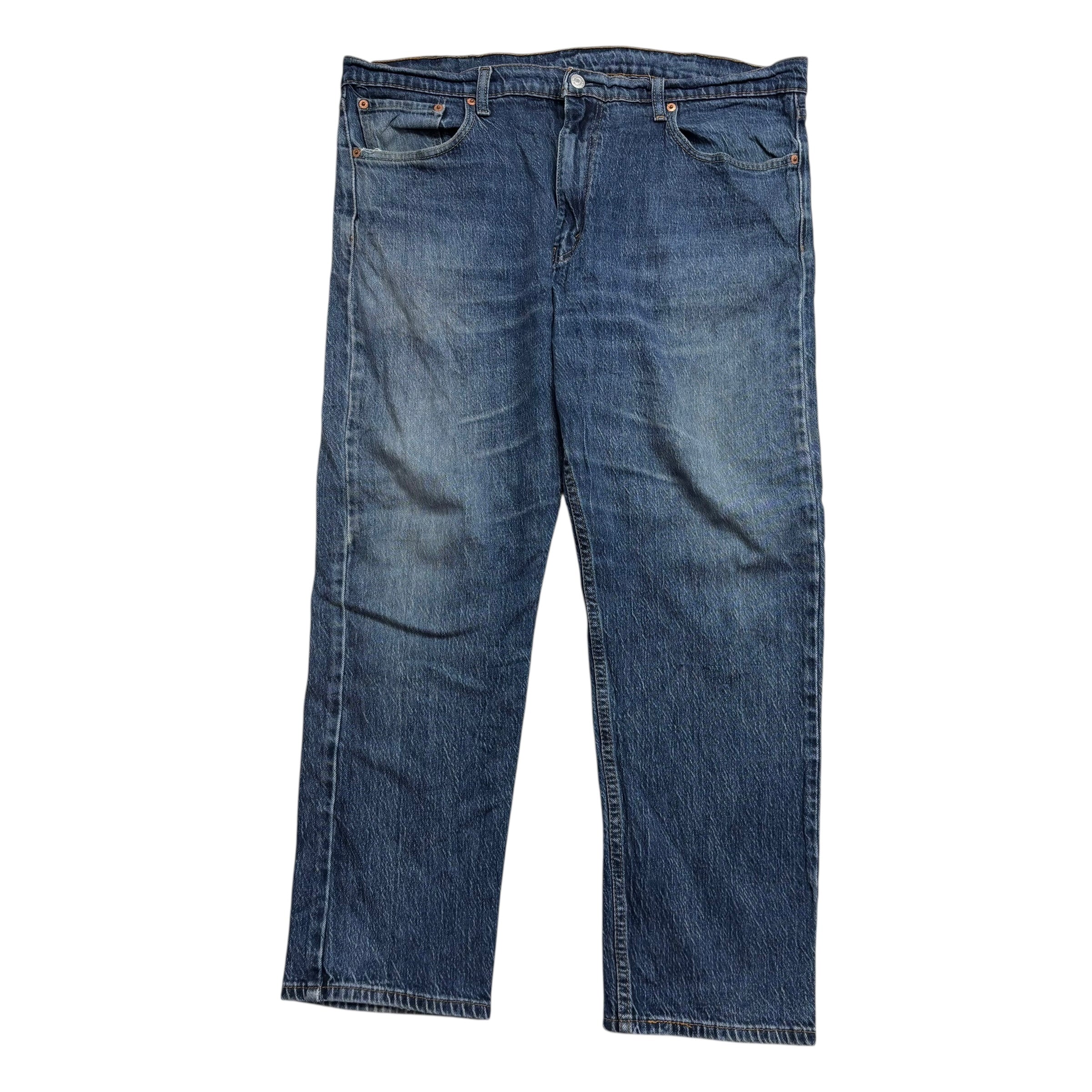 Levis 502 Jeans W40 L28 Mens Mid Blue Regular Tapered Fit Stretch Denim