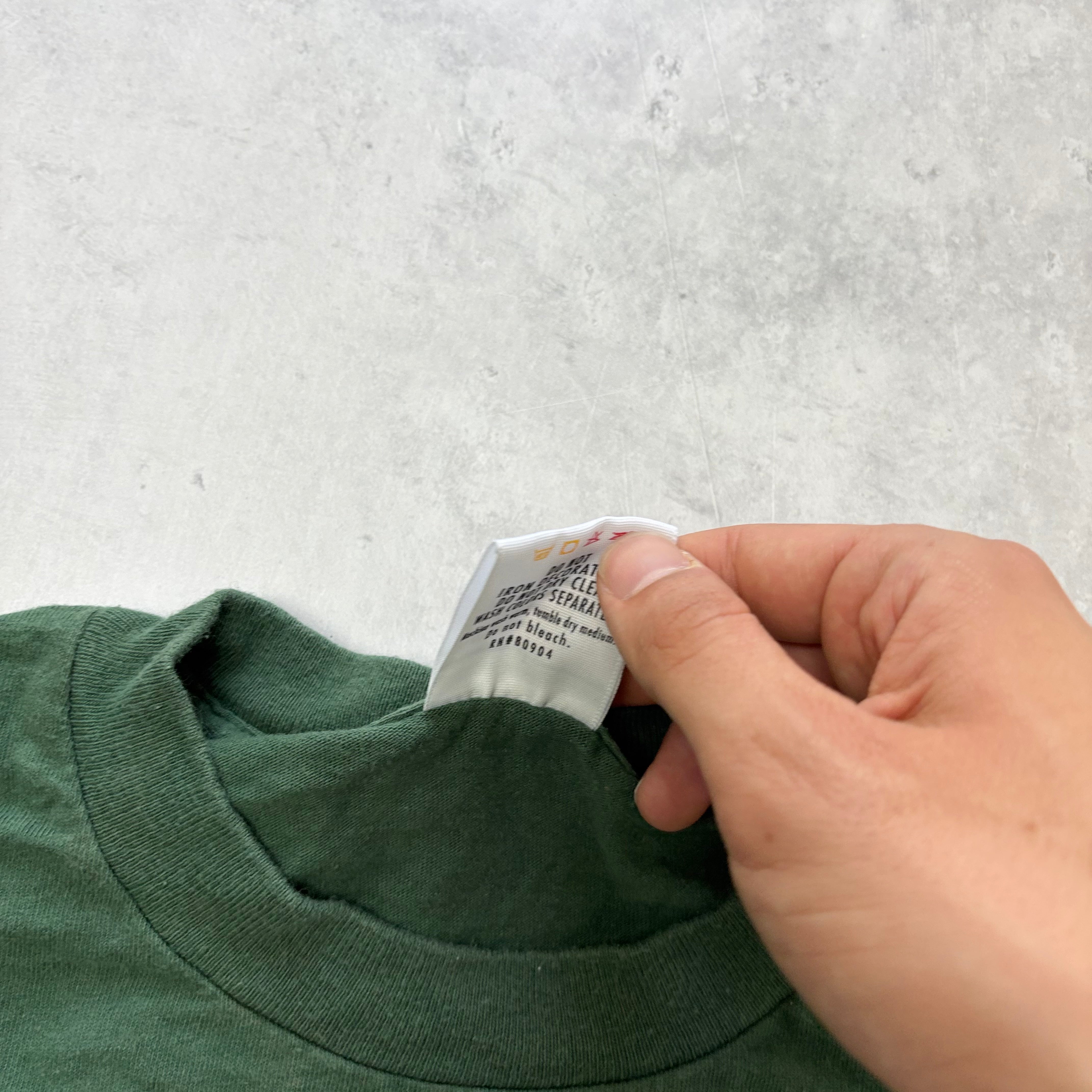 Vintage T Shirt Mens XL Green Graphic Print 90s Santa Xmas (E)