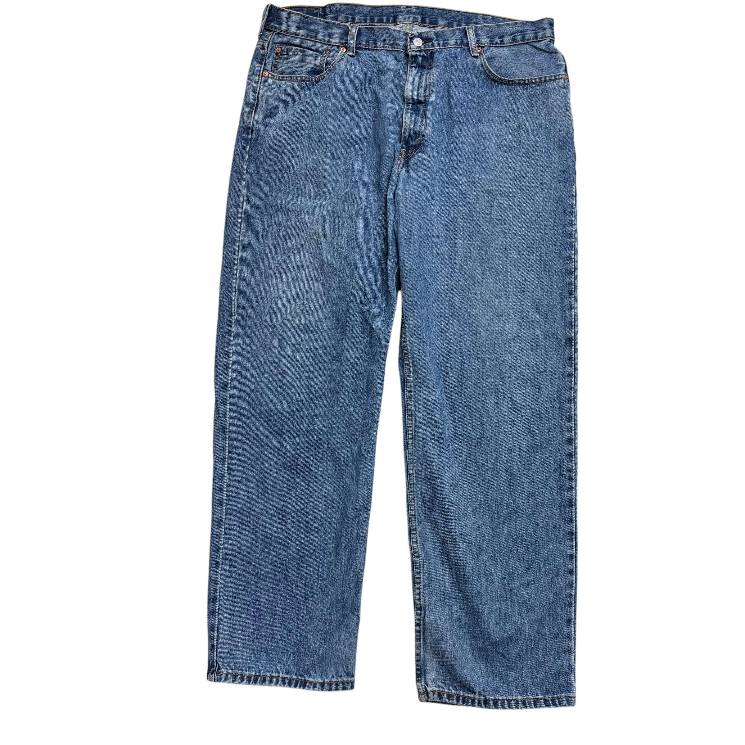 Levis 550 Jeans W40 L32 Mens Mid Blue Baggy Relaxed Straight Fit Denim