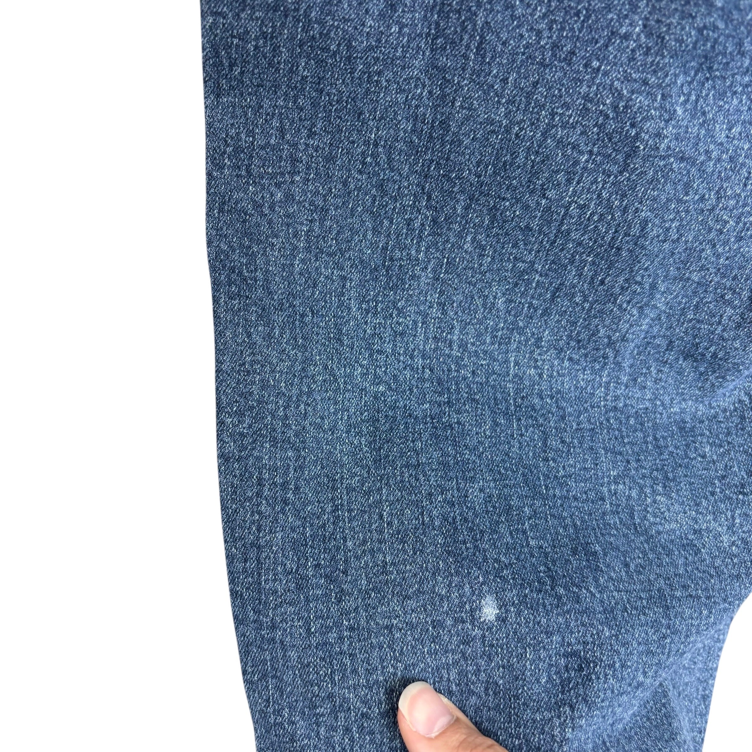 Wrangler Jeans W42 L30 Mens Dark Blue Relaxed Straight Fit Stretch Denim (F)