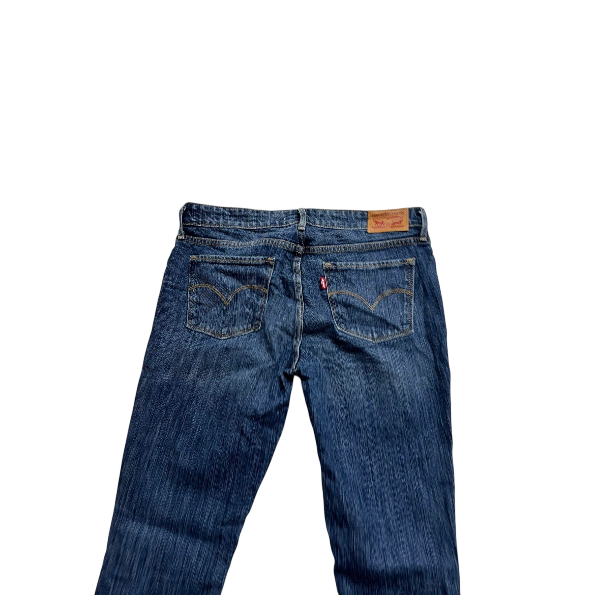 Levis 711 Jeans W28 L30 Womens Skinny Fit Mid Blue Stretch Denim (E)