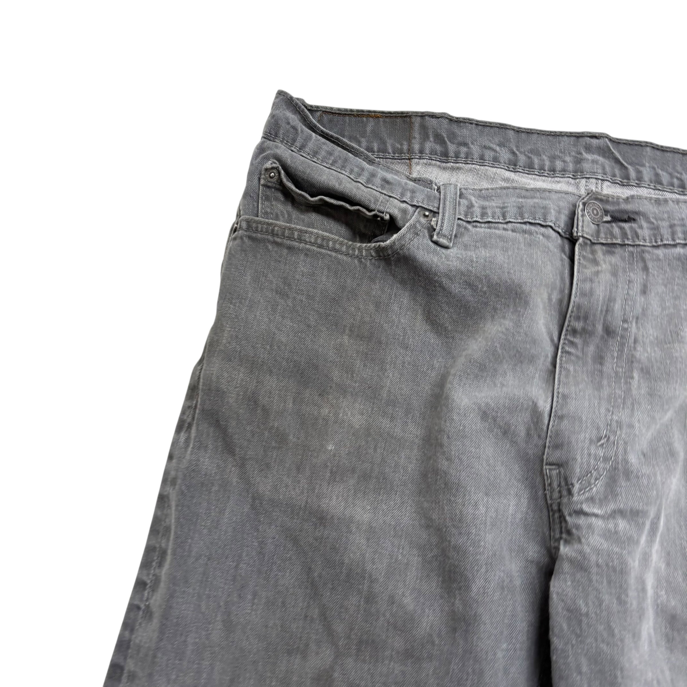 Levis 541 Jeans W38 L31 Mens Grey Athletic Tapered Fit Stretch Denim (F)