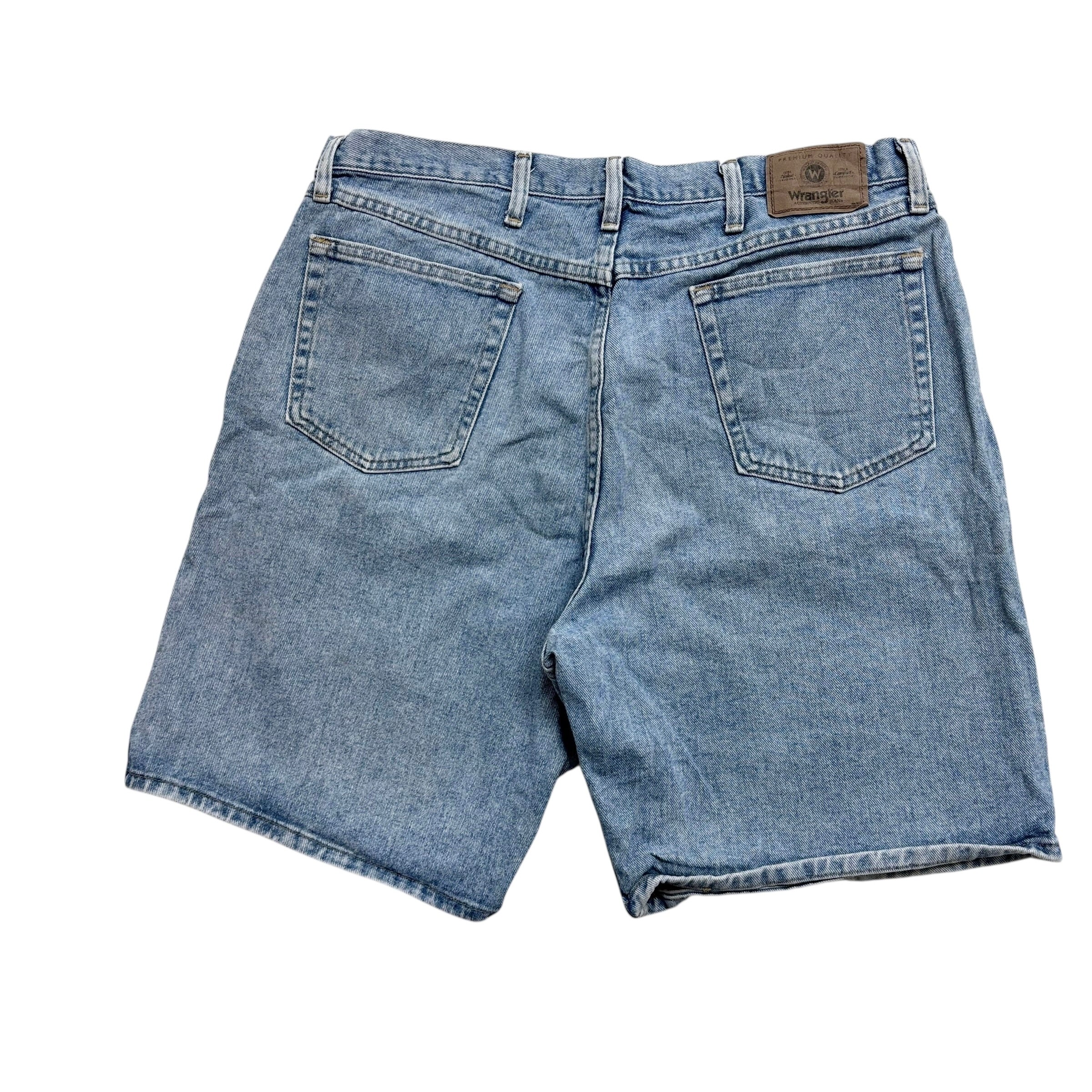 Wrangler Baggy Jorts W38 Mens Denim Shorts Light Blue Relaxed Fit