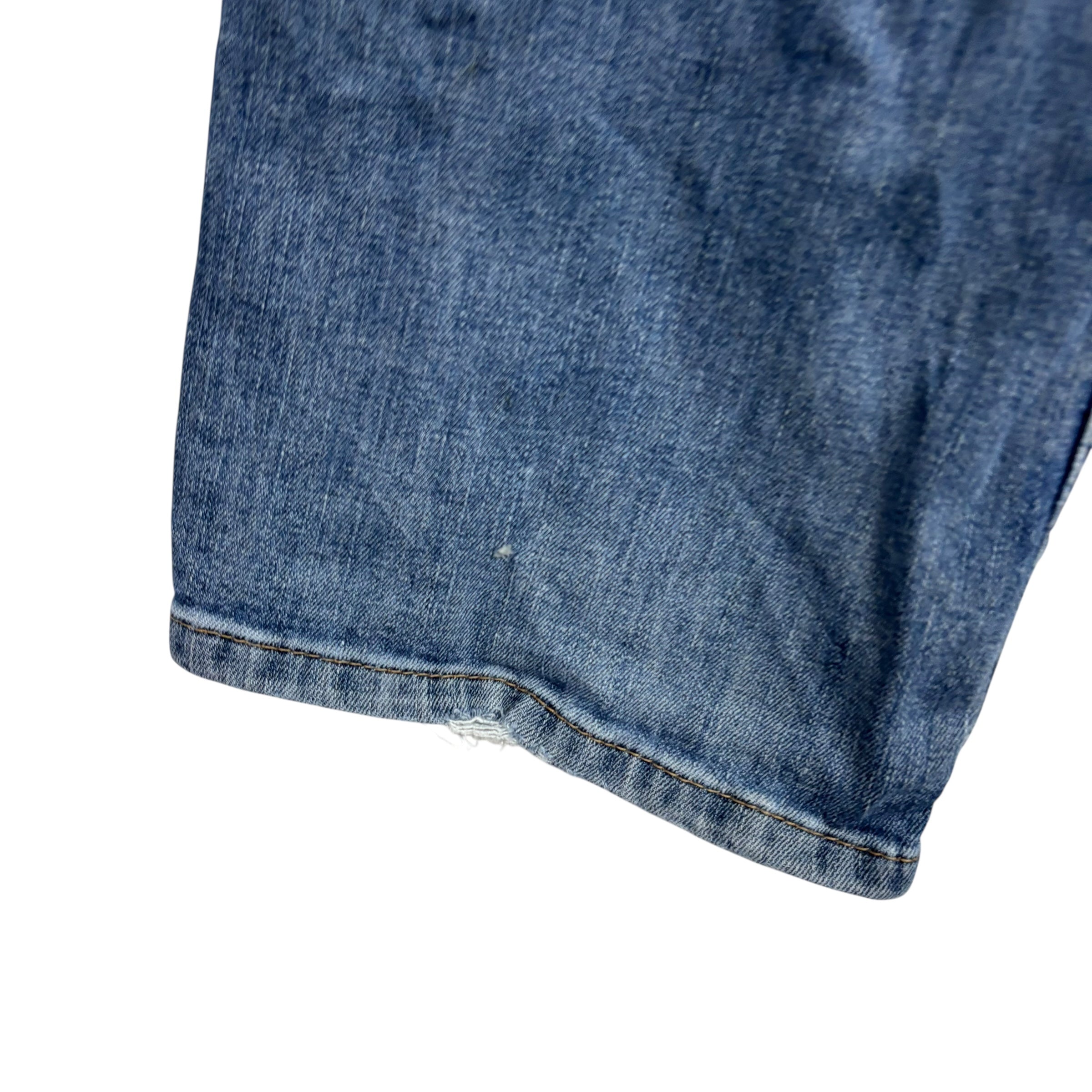 Levis 559 Jeans W38 L32 Mens Mid Blue Regular Straight Fit Stretch Denim (F)