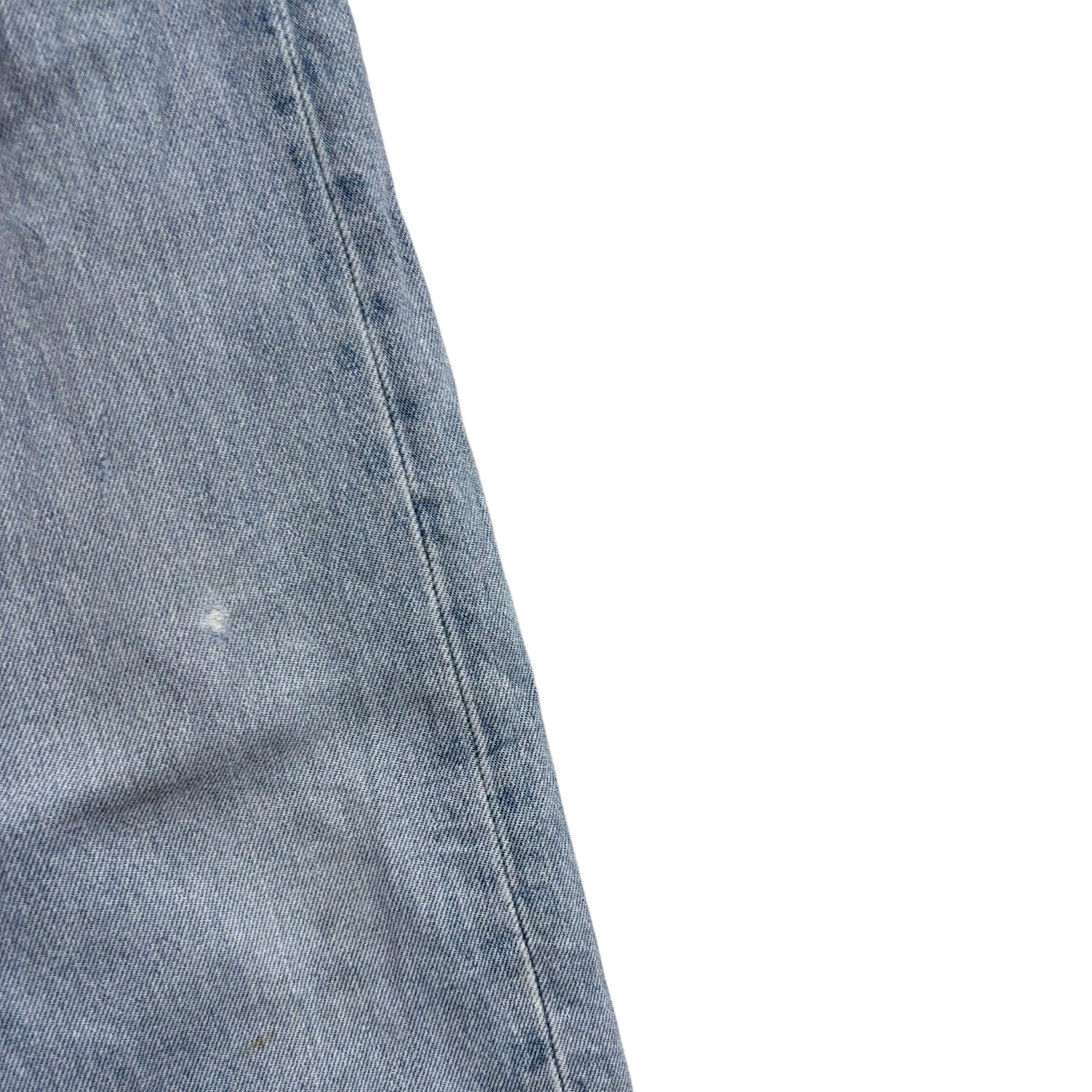 Levis 505 Jeans W34 L30 Mens Light Blue Regular Straight Fit Denim (F)