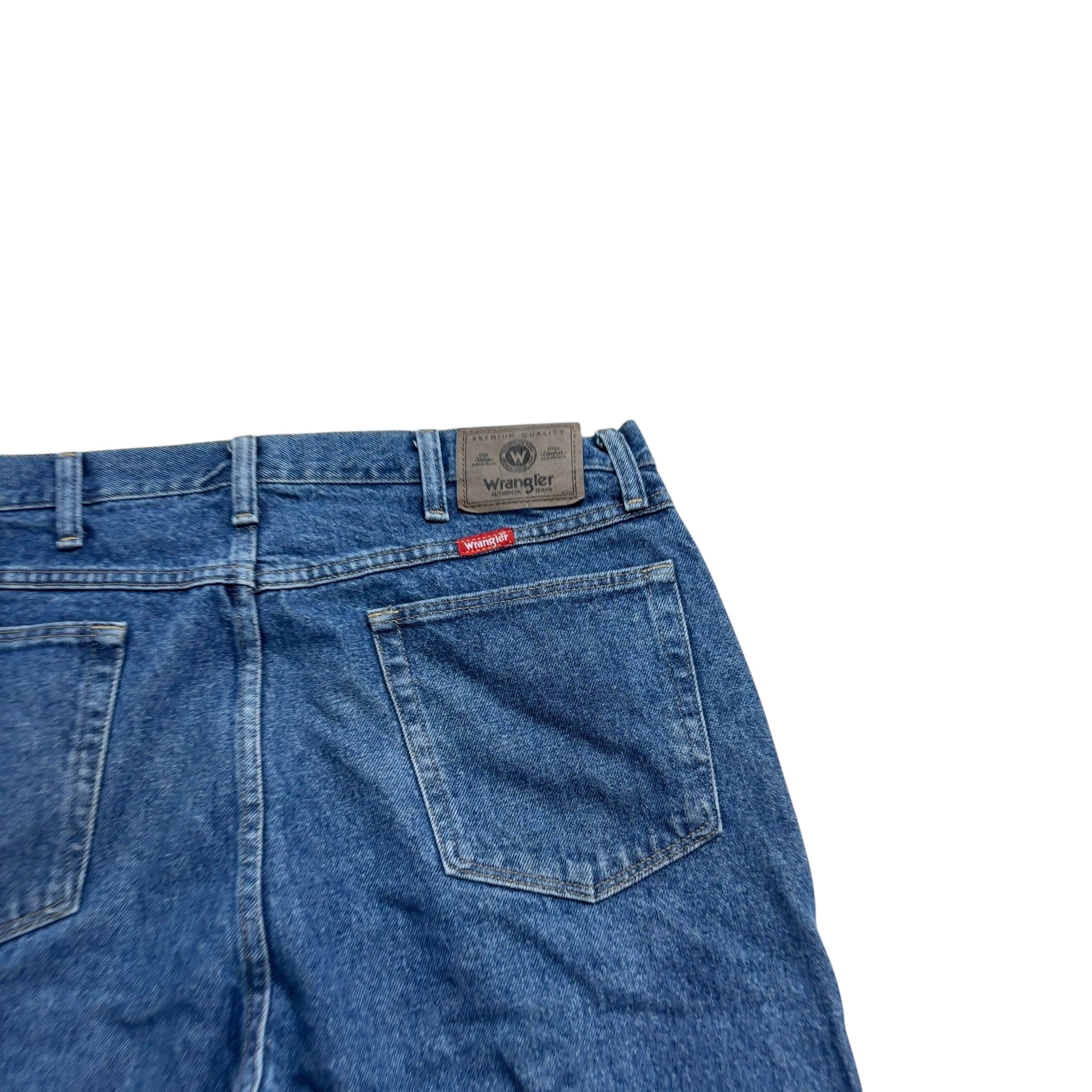 Wrangler Jeans W36 L30 Mens Mid Blue Regular Straight Fit Vintage Denim (F)