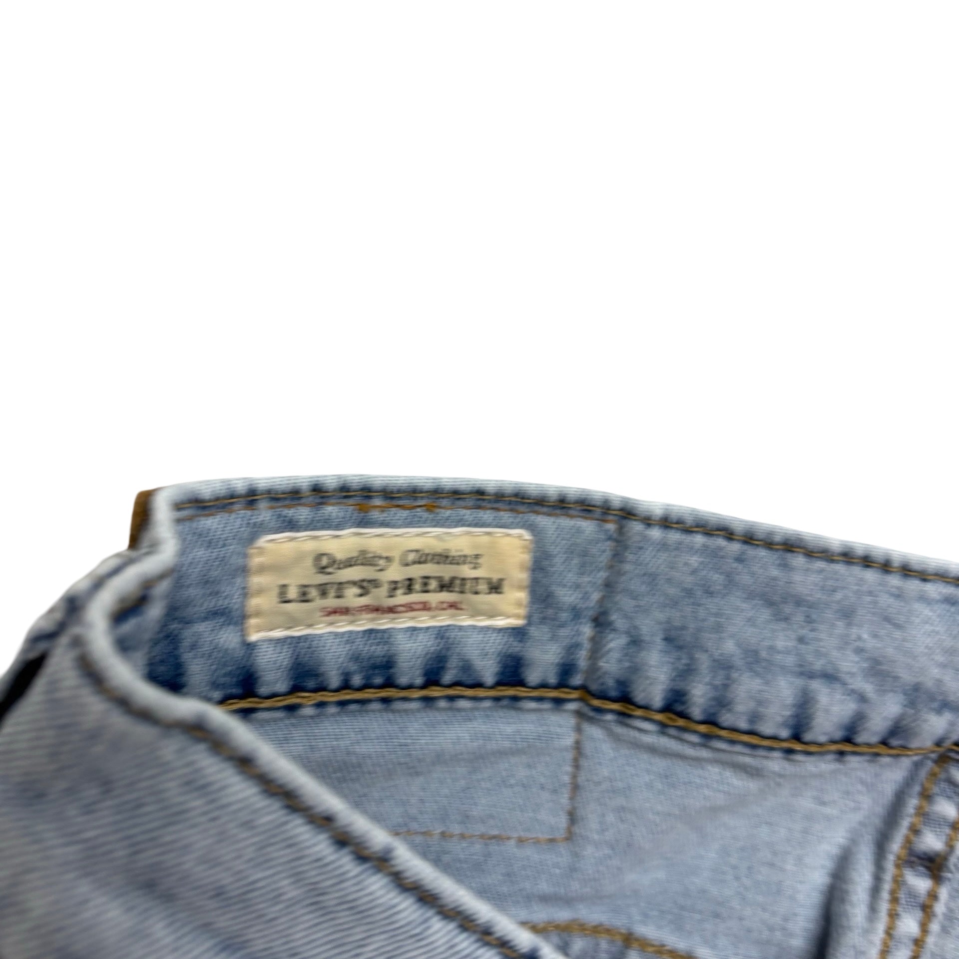 Levis 512 Jeans W28 L29 Mens Light Blue Slim Tapered Fit Stretch Denim (E)