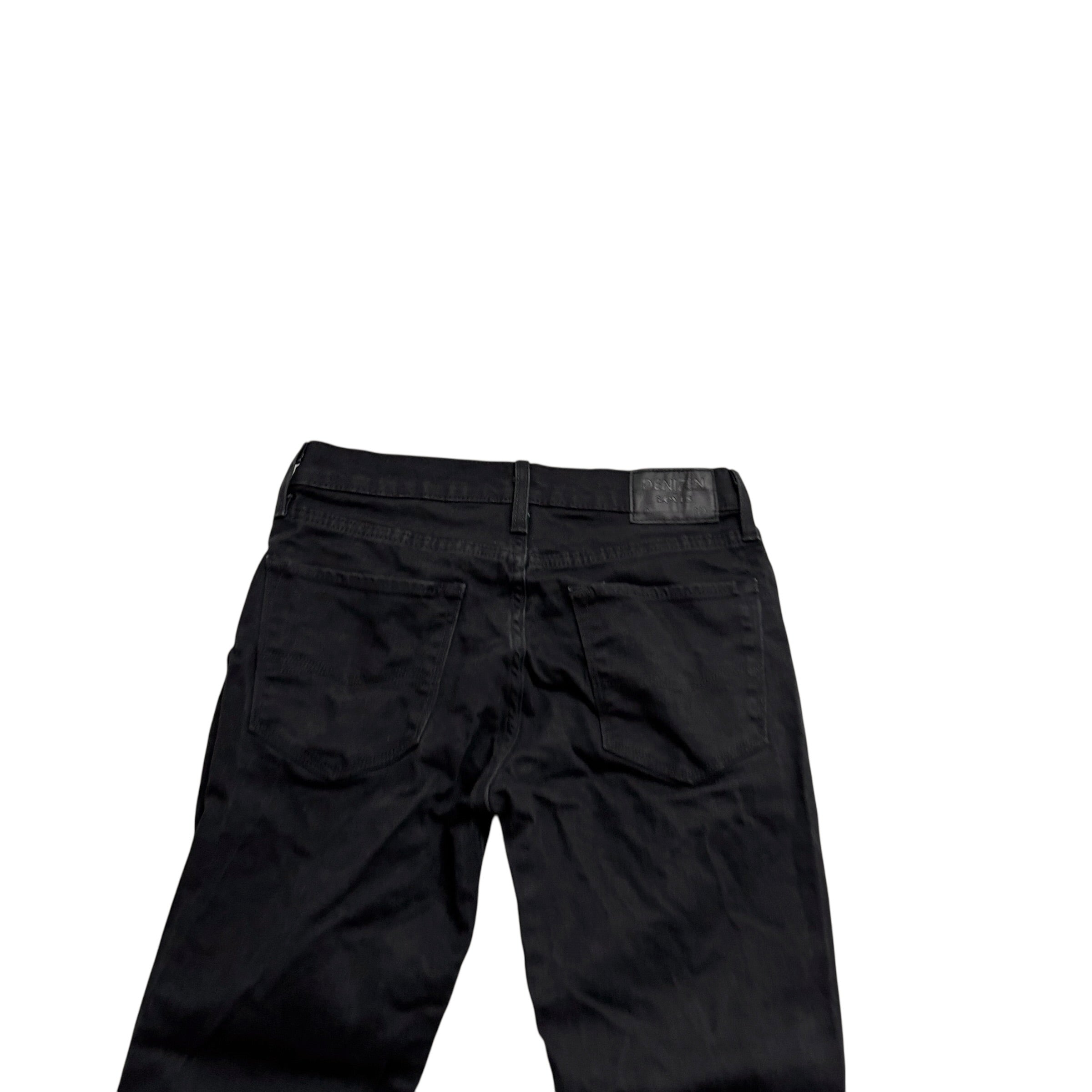 Levis Denizen Jeans W31 L29 Mens Black Skinny Fit Stretch Denim (E)