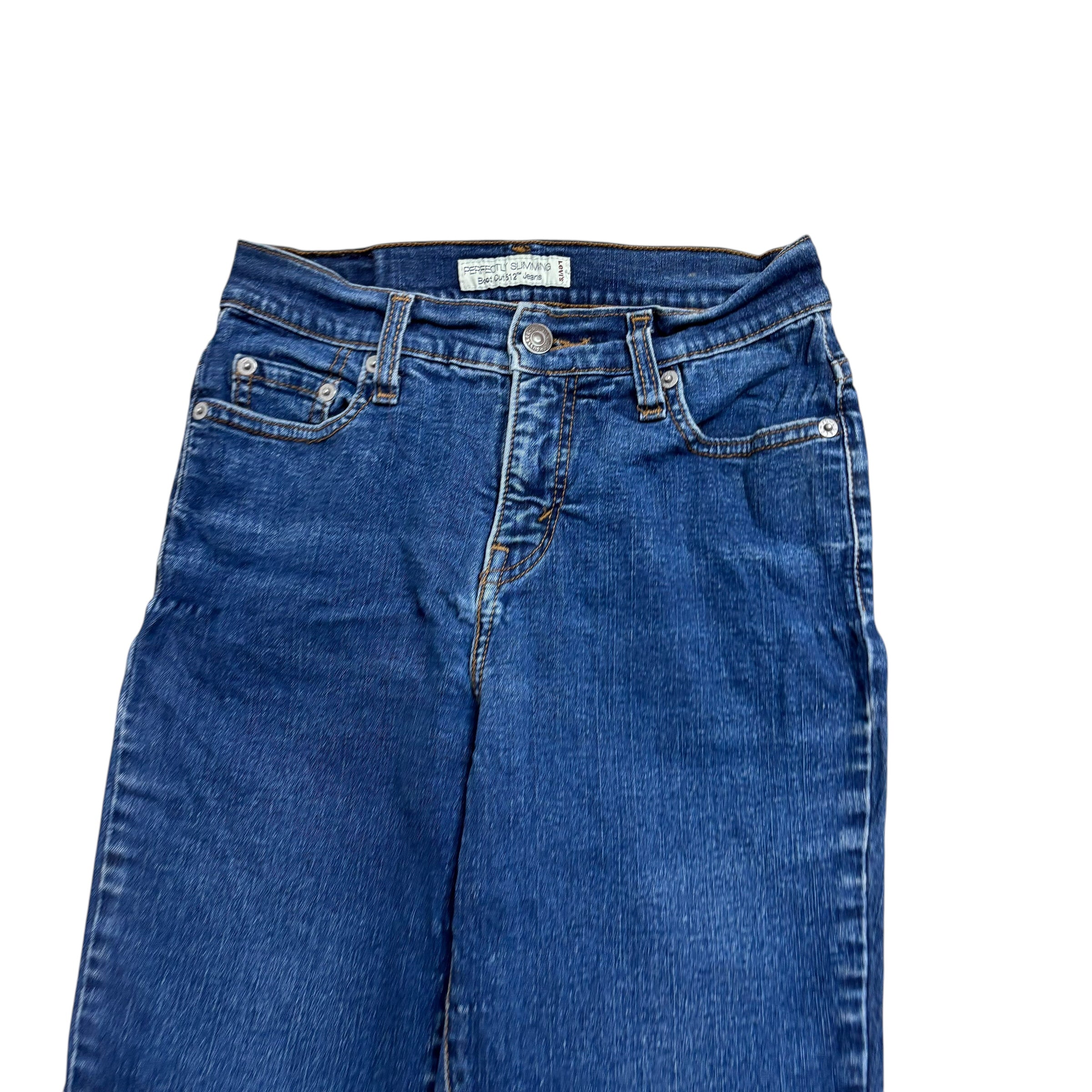 Levis 512 Jeans W25 L27 Womens Dark Blue Bootcut Fit Stretch Denim