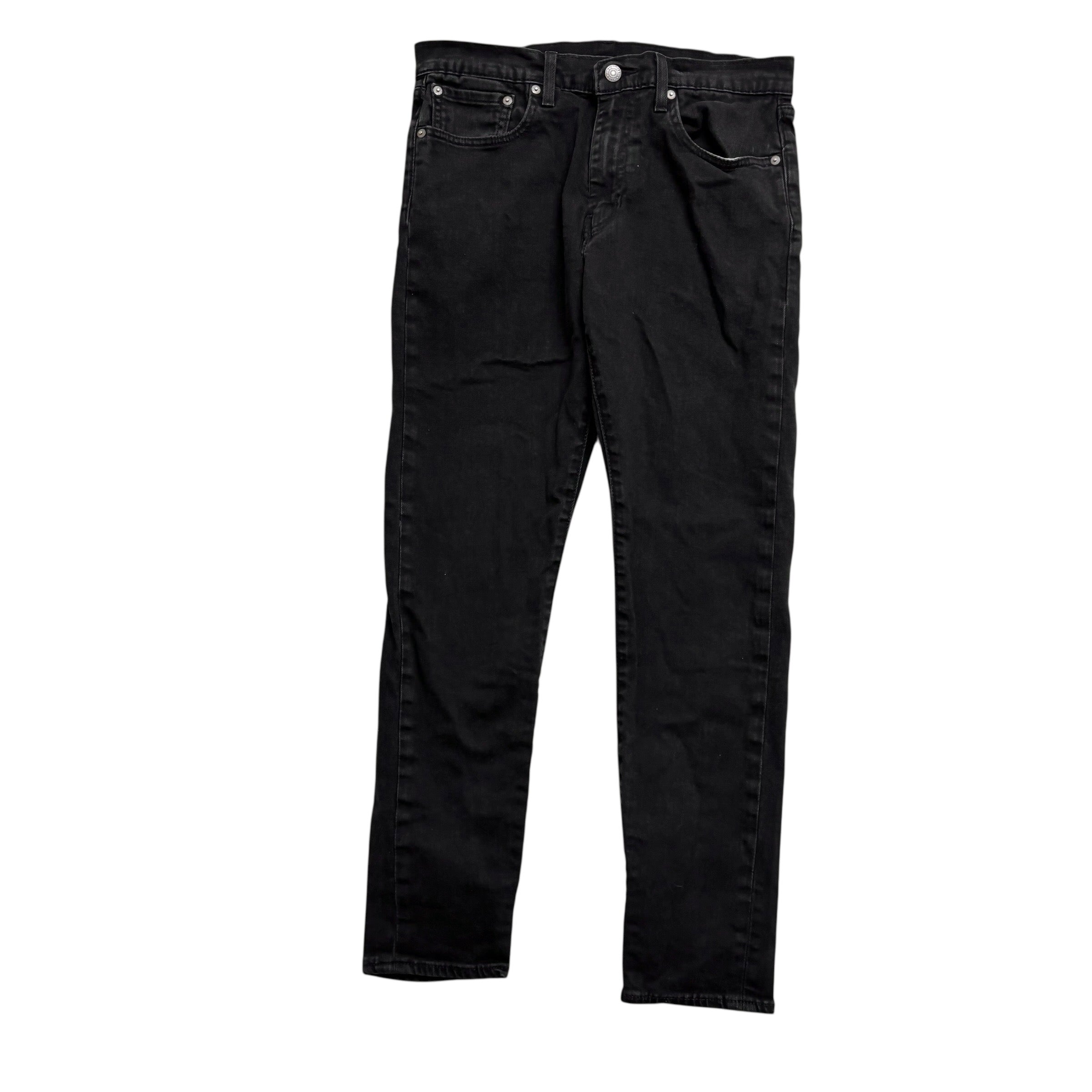 Levis 512 Jeans W31 L28 Mens Black Slim Tapered Fit Stretch Denim (E)