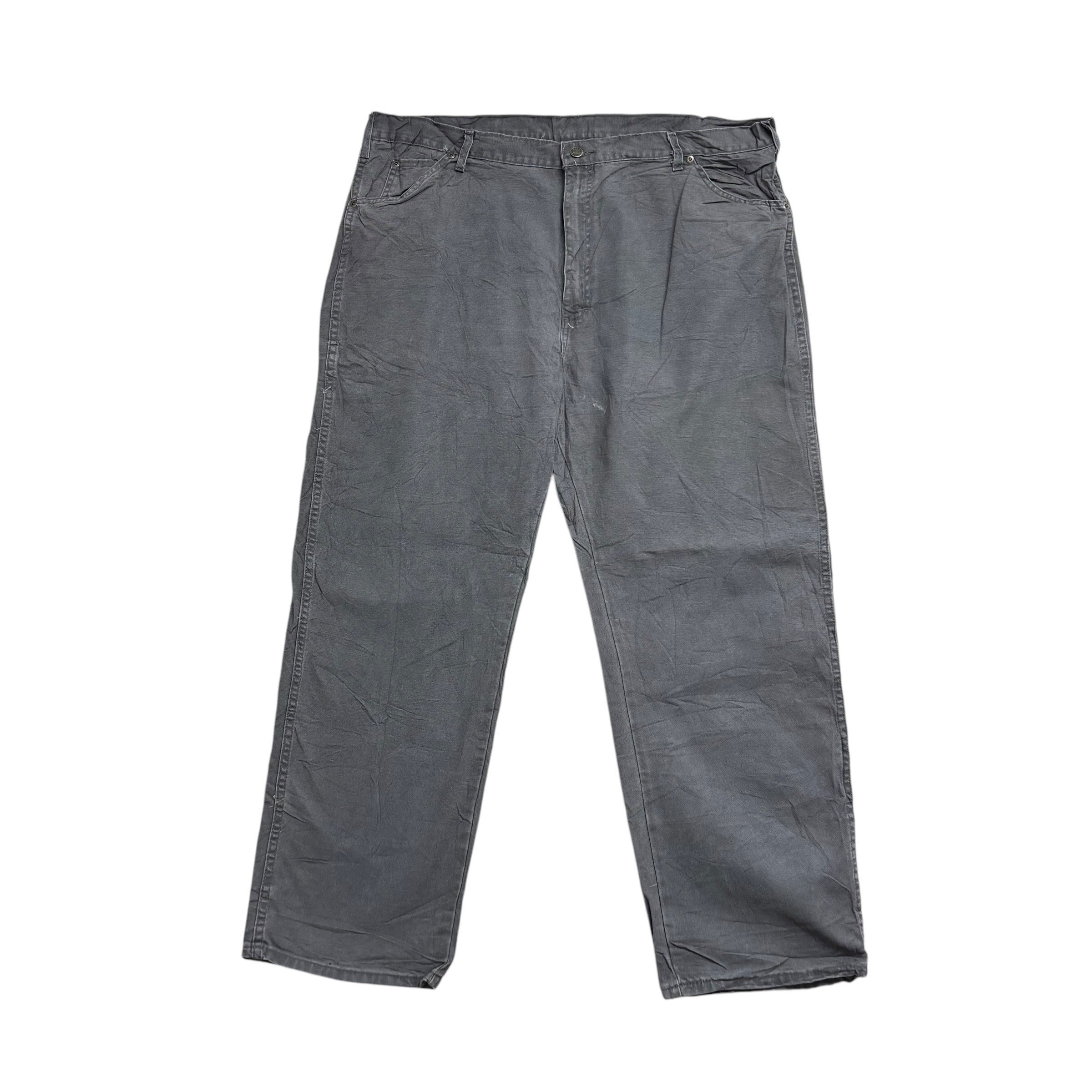 Dickies Carpenter Pants W42 L30 Mens Grey Relaxed Straight Trousers Jeans (E)