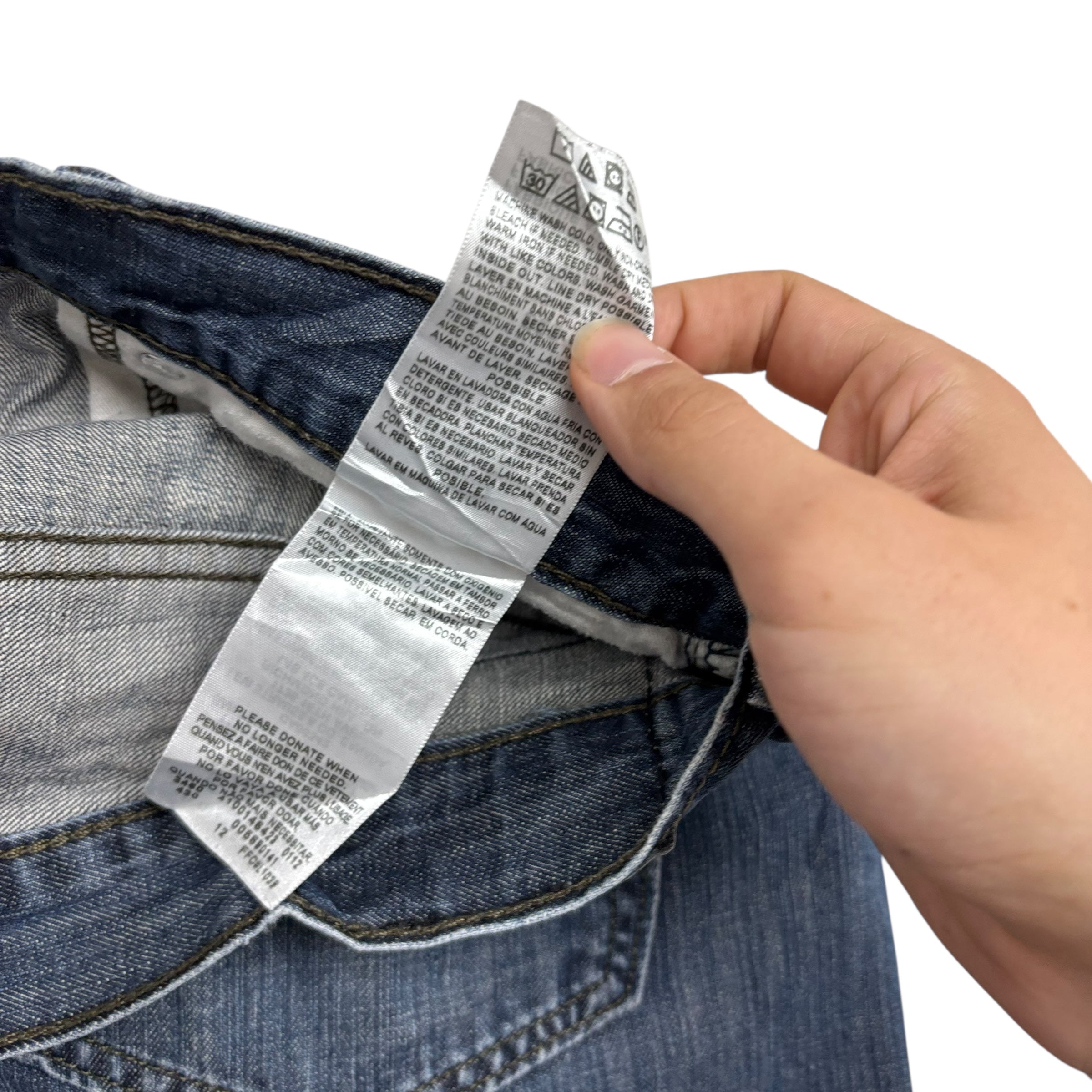 Levis 569 Jeans W36 L33 Mens Dark Blue Baggy Relaxed Straight Vintage Denim (E)