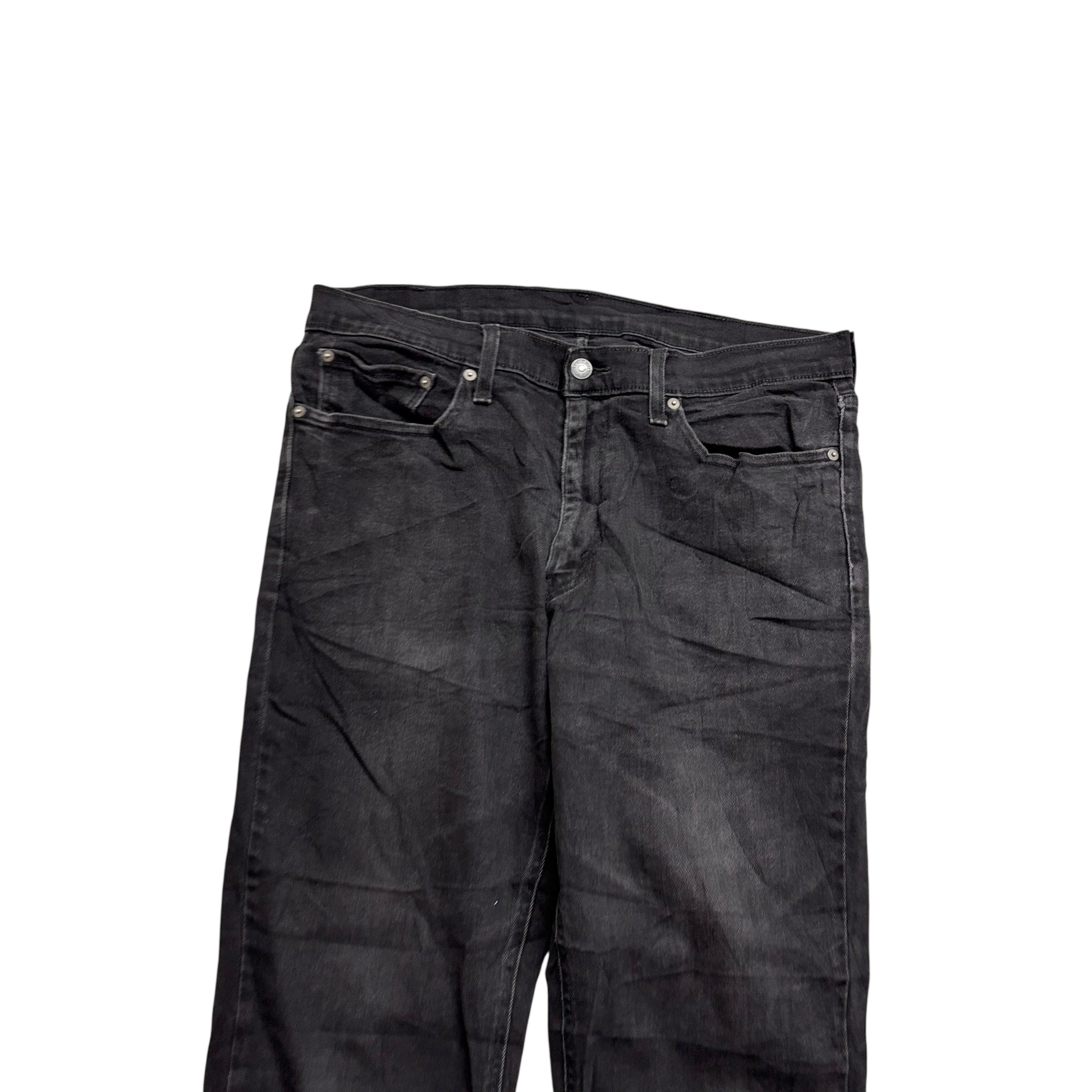 Levis 541 Jeans W36 L31 Mens Black Athletic Tapered Fit Stretch Denim