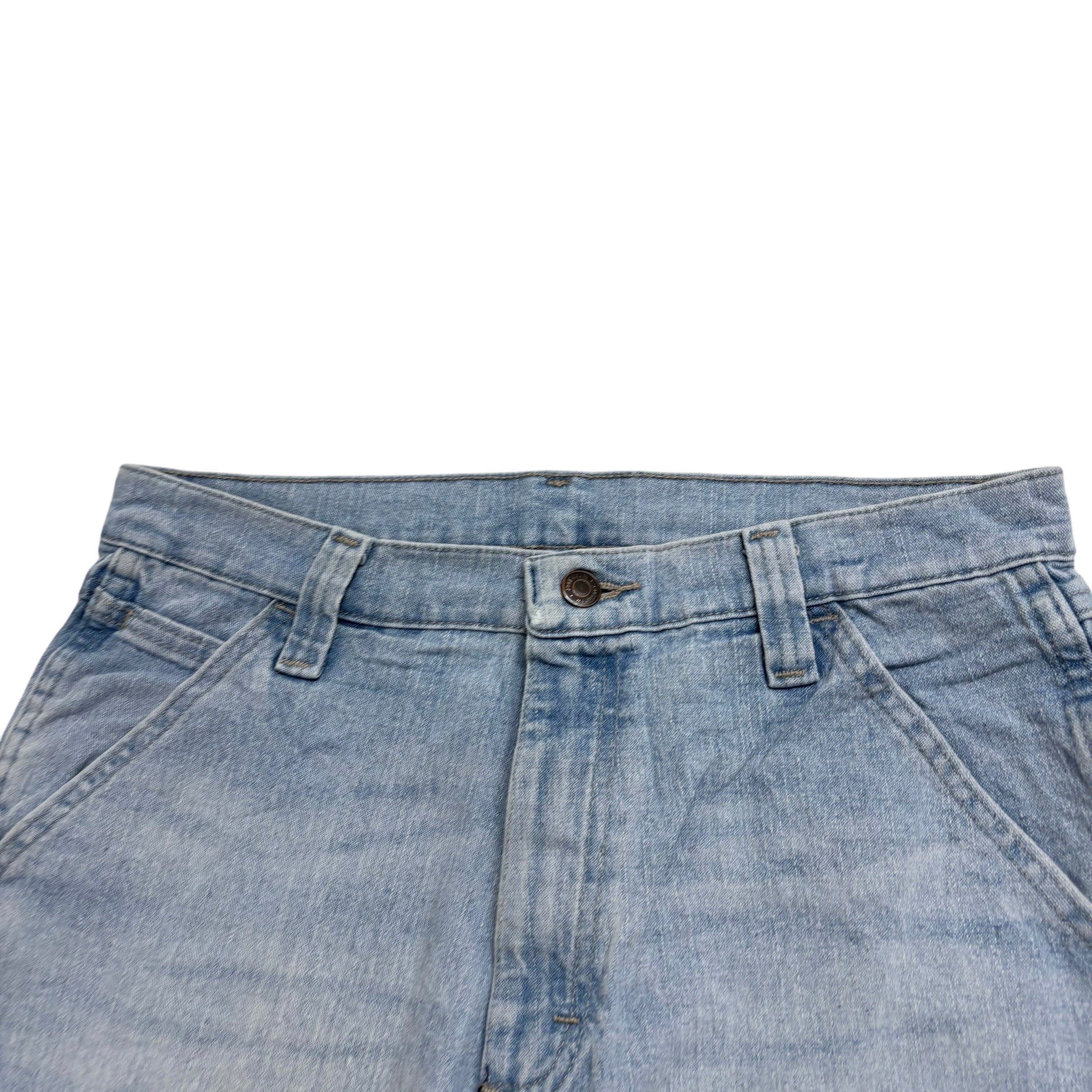 Wrangler Jorts W30 Mens Light Blue Denim Shorts Regular Stretch Carpenter