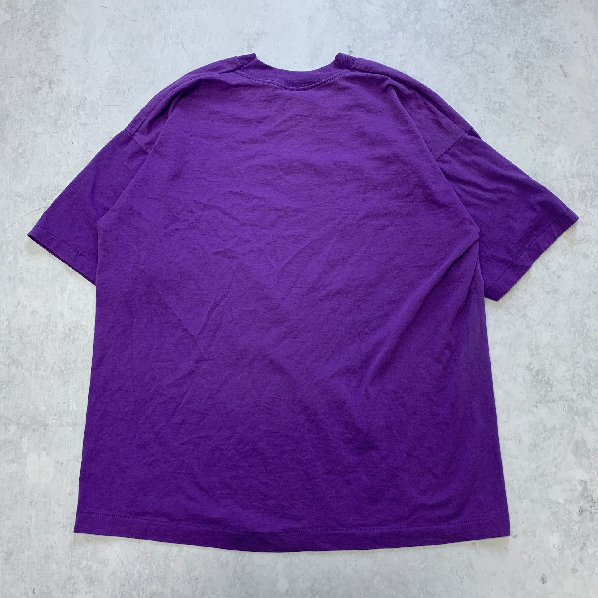 Vintage T Shirt Mens XL Purple Single Stitch Graphic Print 90s USA