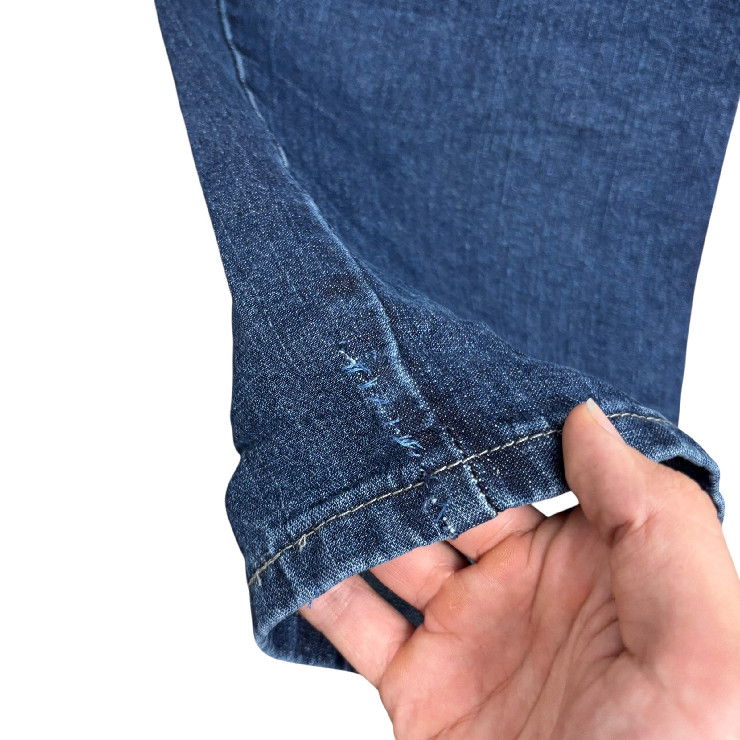 Wrangler Carpenter Jeans W44 L30 Mens Dark Blue Relaxed Straight Fit Stretch (F)