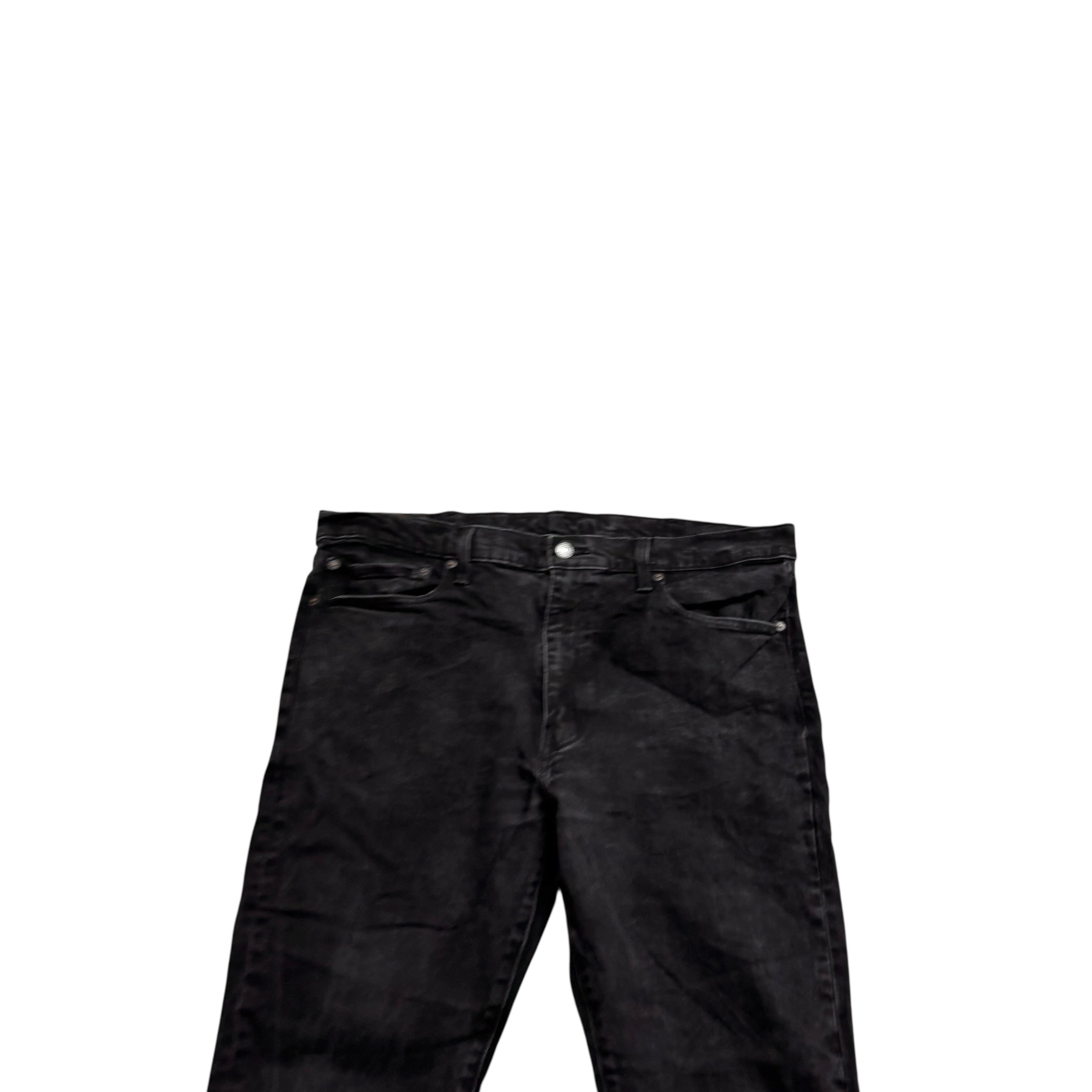 Levis 512 Jeans W38 L31 Mens Black Slim Tapered Fit Stretch Premium Denim (E)