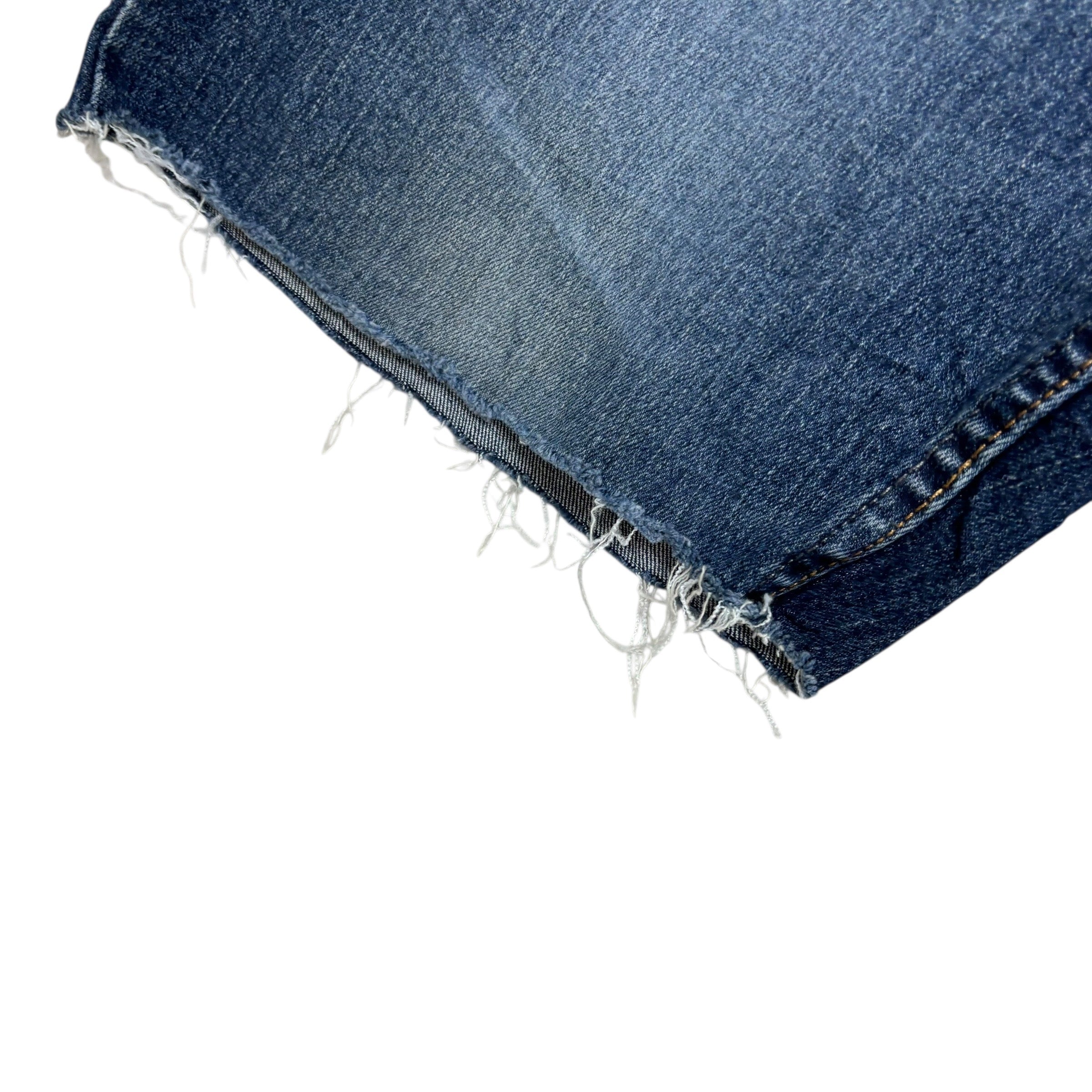 Wrangler Denim Shorts W32 Mens Dark Blue Cut Off Jorts Regular Fit Stretch