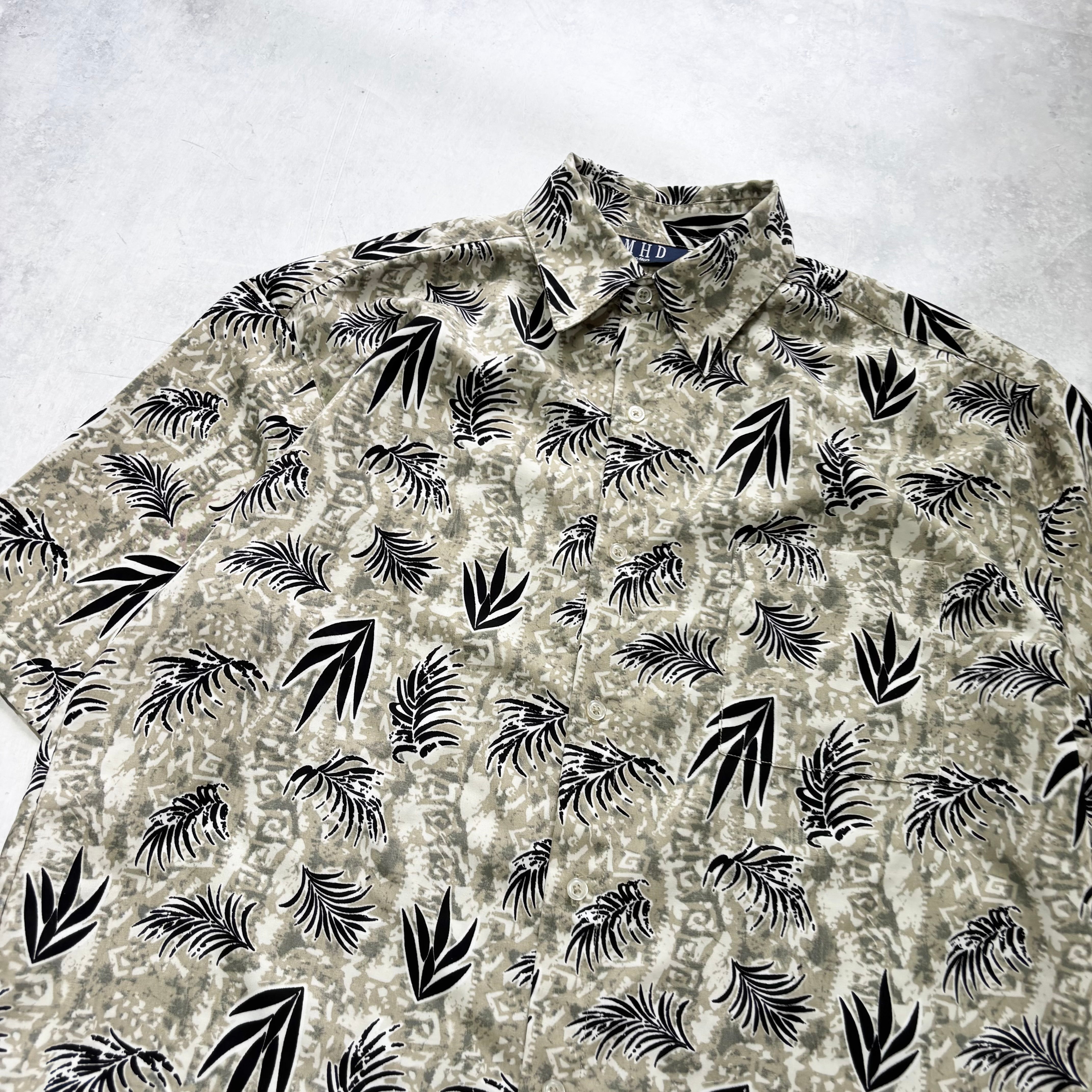 Vintage Hawaiian Shirt Mens Medium Multi Floral Aloha Short Sleeve Polyester (E)