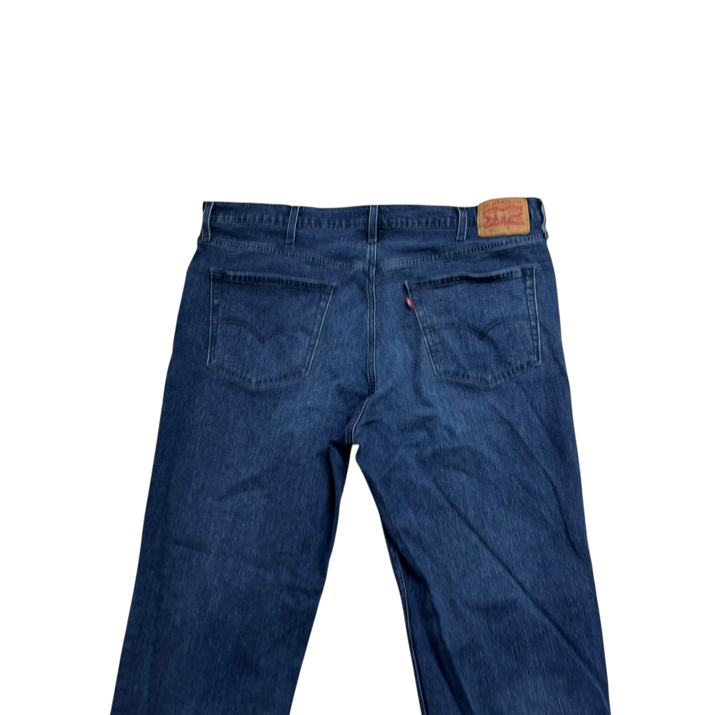 Levis 559 Jeans W42 L28 Mens Navy Blue Relaxed Straight Fit Stretch Denim (E)