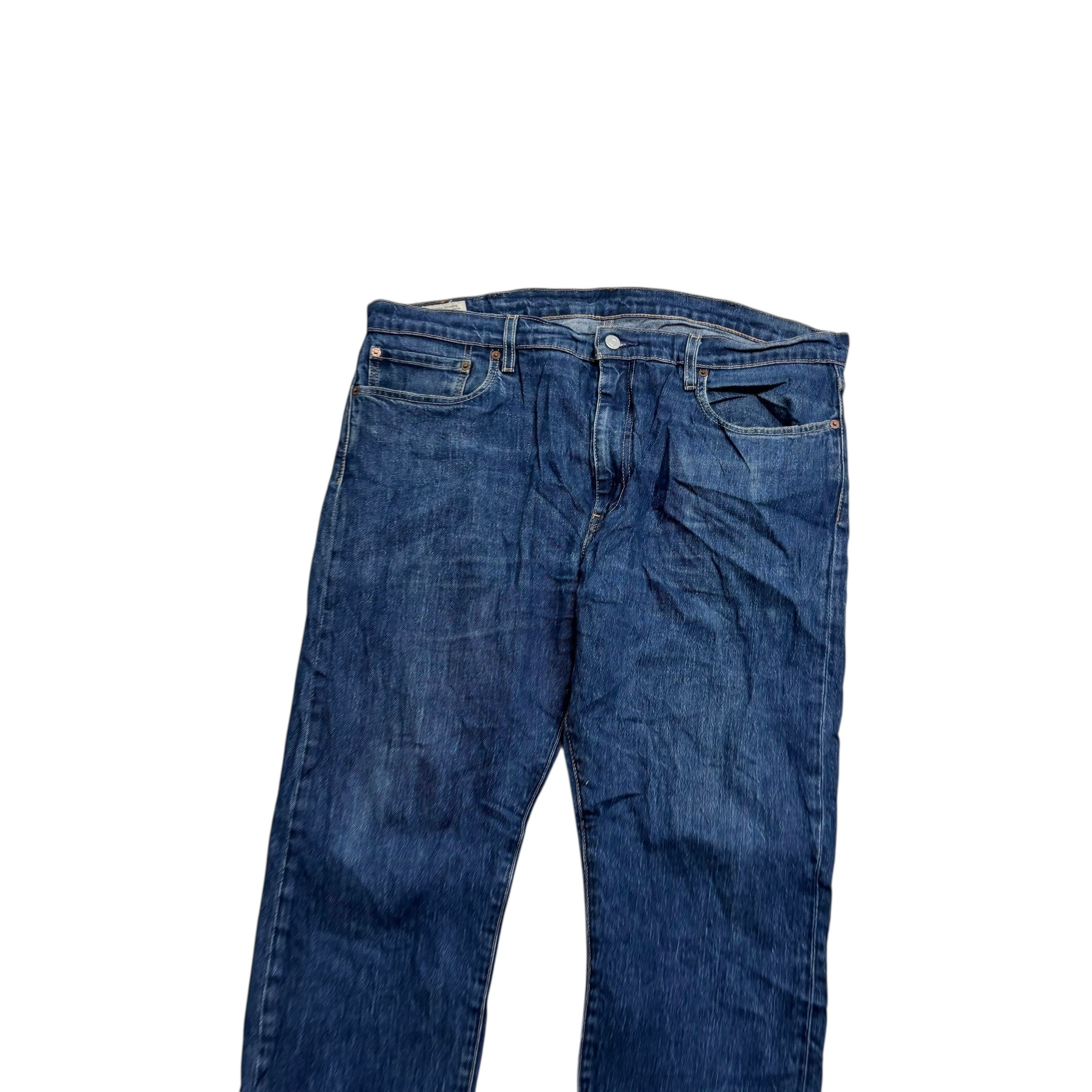 Levis 512 Jeans W38 L32 Mens Mid Blue Slim Tapered Fit Stretch Denim (E)