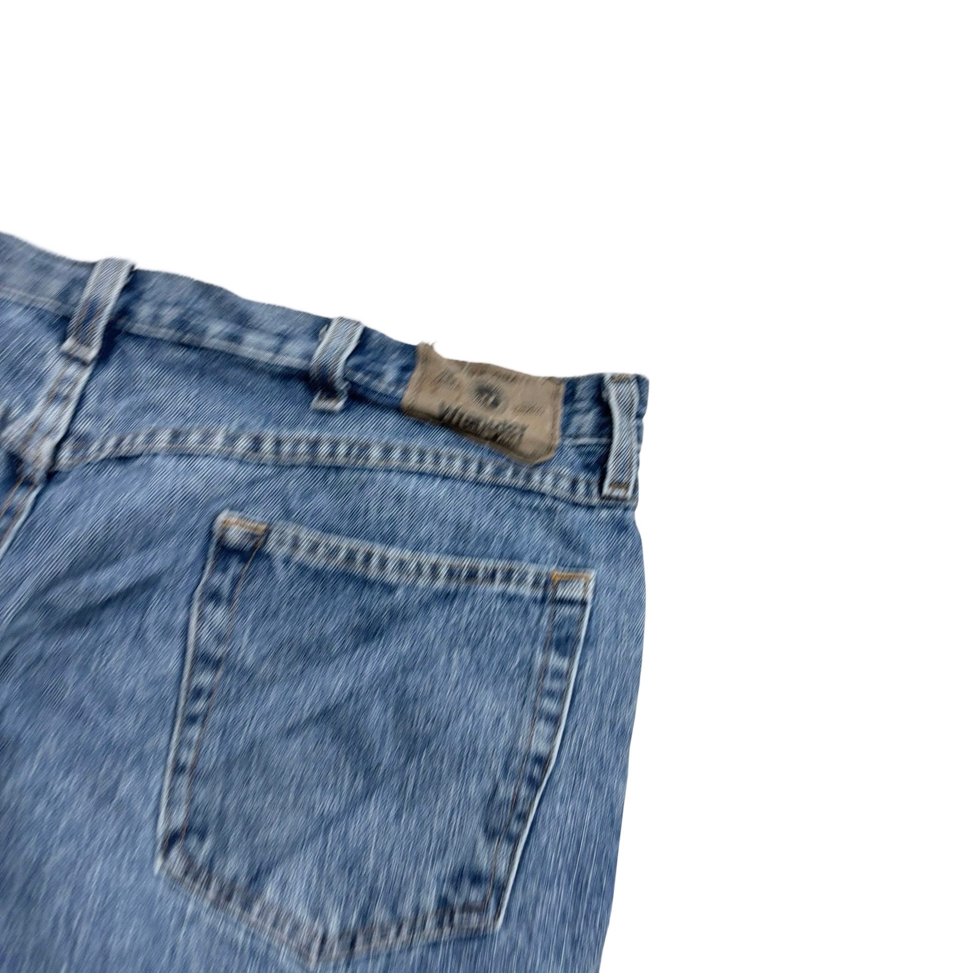 Wrangler Jeans W40 L32 Mens Light Blue Relaxed Straight Fit Denim