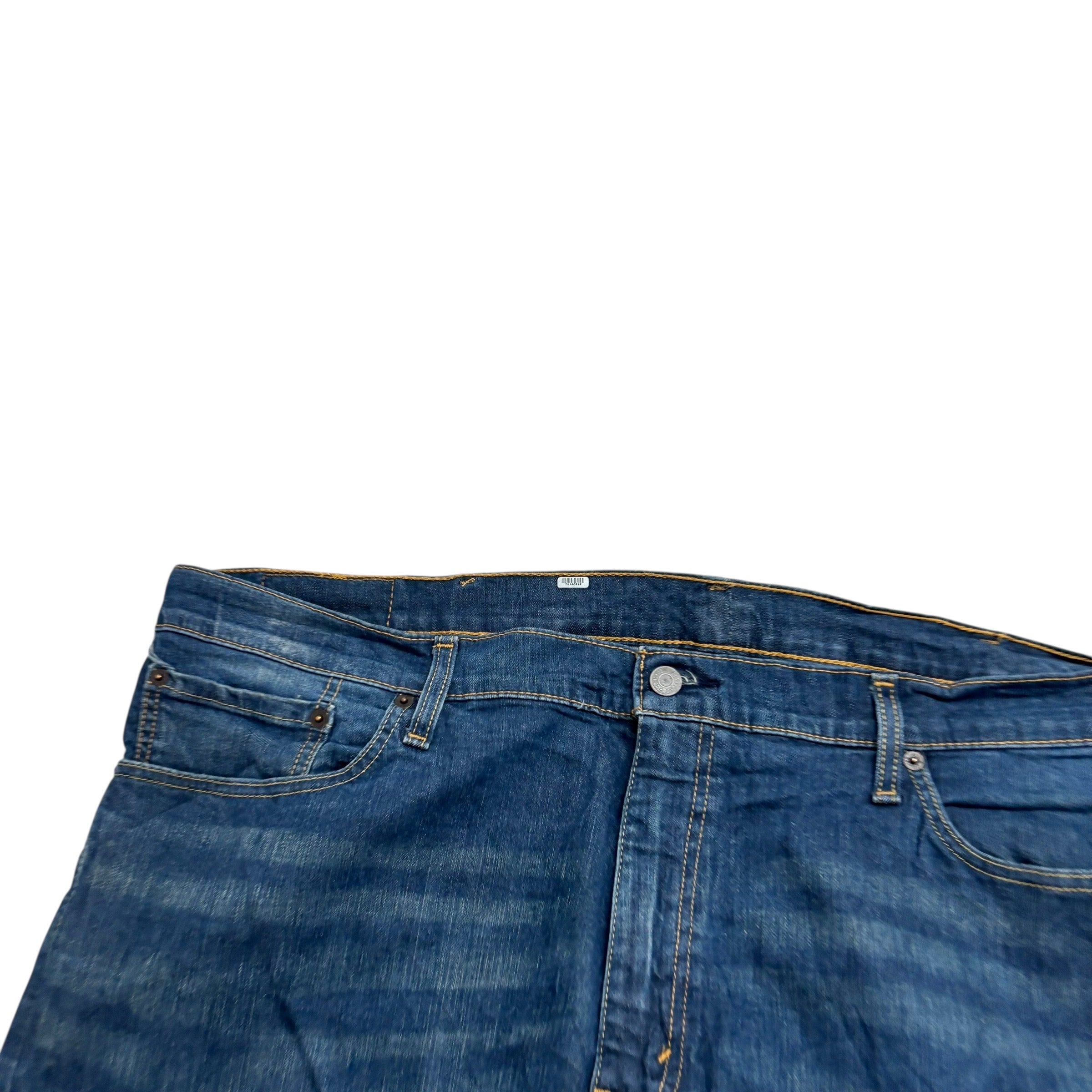 Levis 541 Jeans W46 L32 Mens Dark Blue Athletic Tapered Fit Stretch Denim (E)