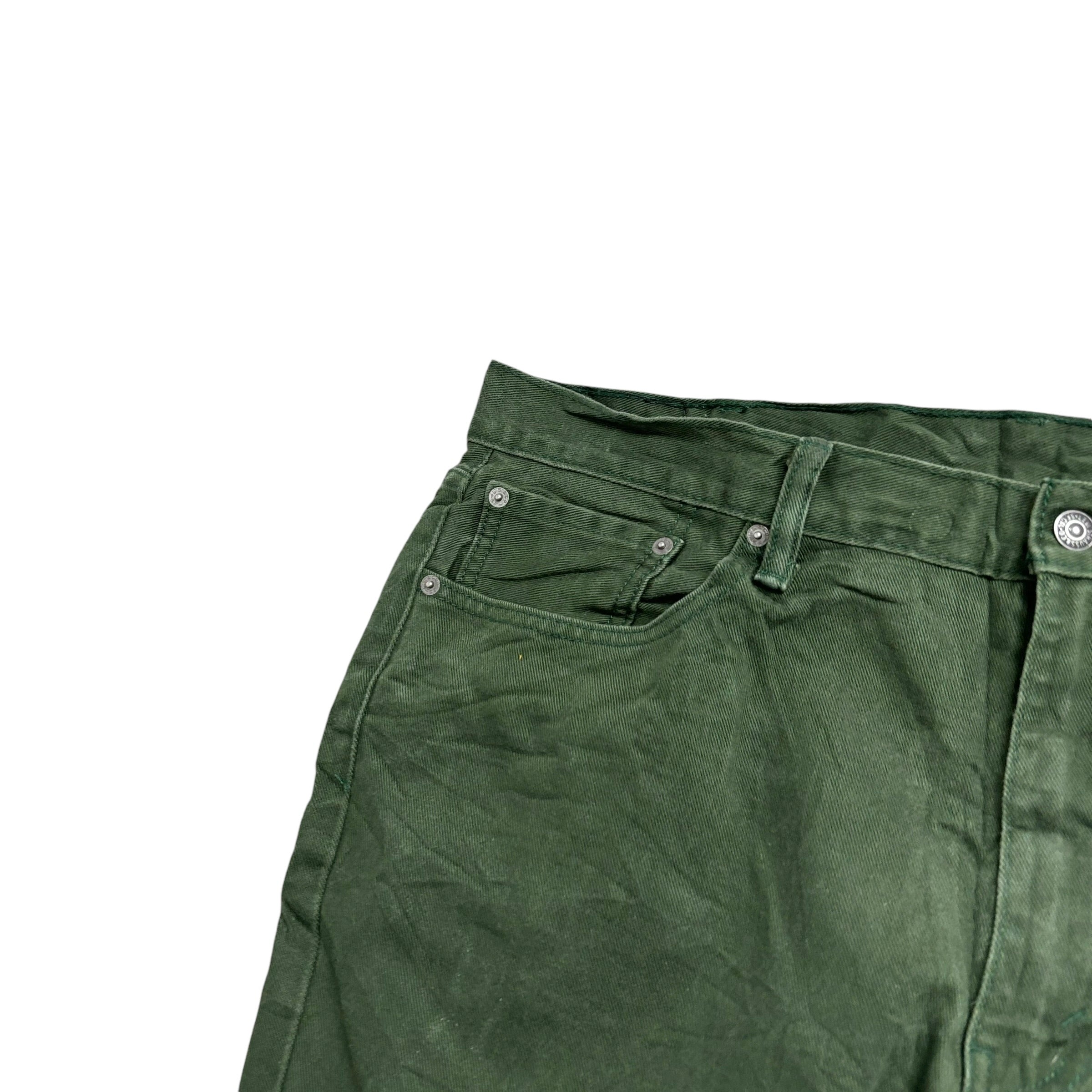 Levis 541 Trousers W39 L29 Mens Green Athletic Tapered Fit Cotton Pants