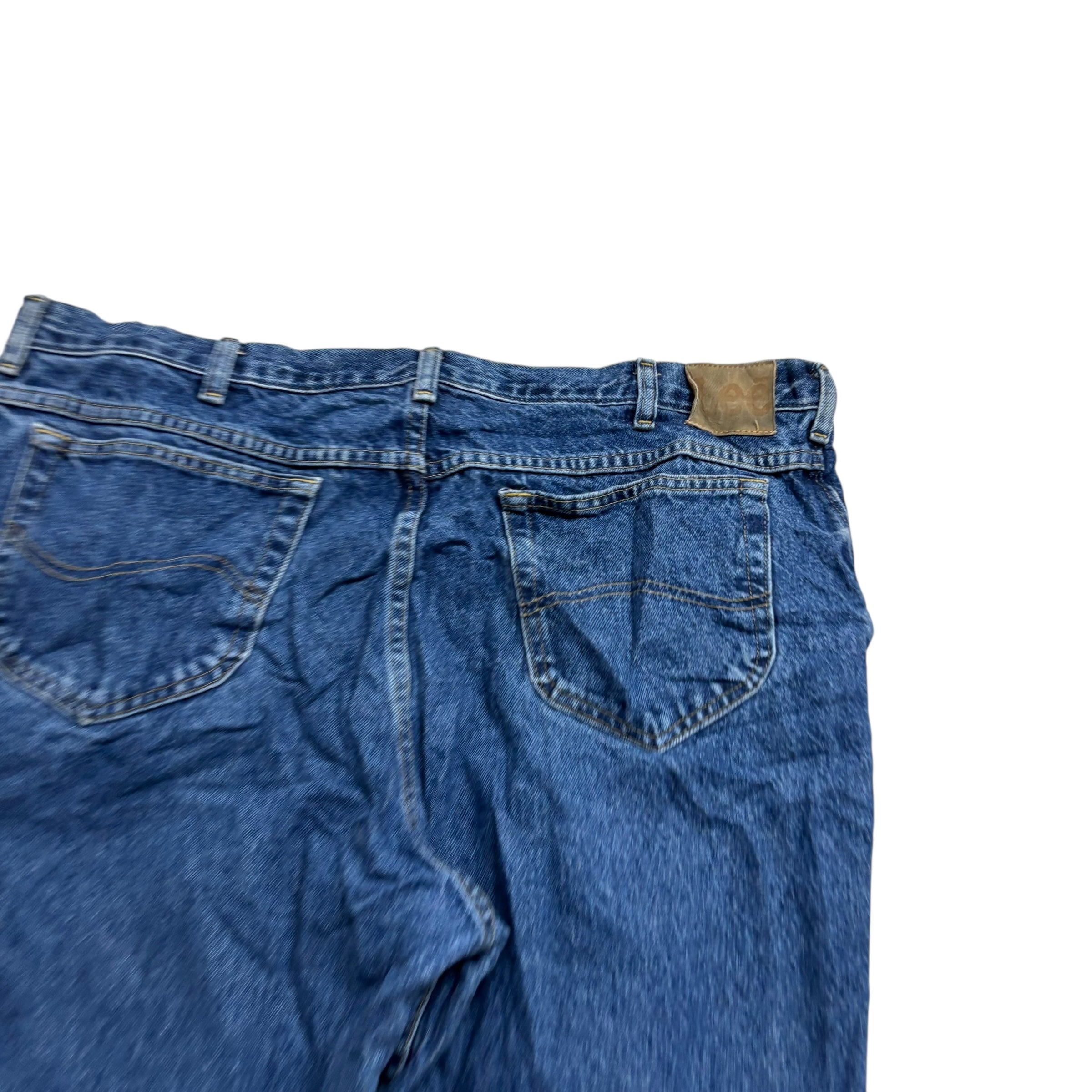 Lee Jeans W40 L30 Mens Mid Blue Regular Straight Fit Vintage Denim (E)