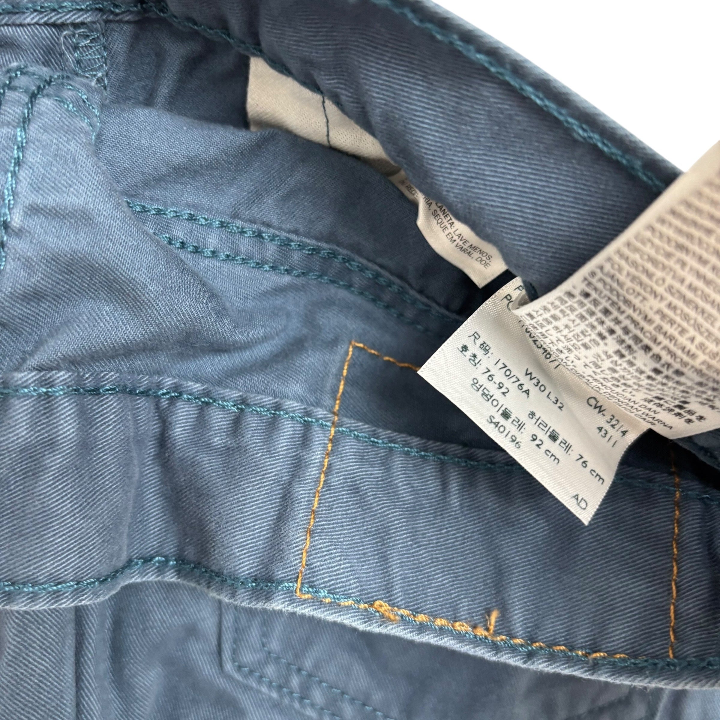 Levis 514 Trousers W30 L32 Mens Blue Regular Straight Fit Cotton Pants (E)