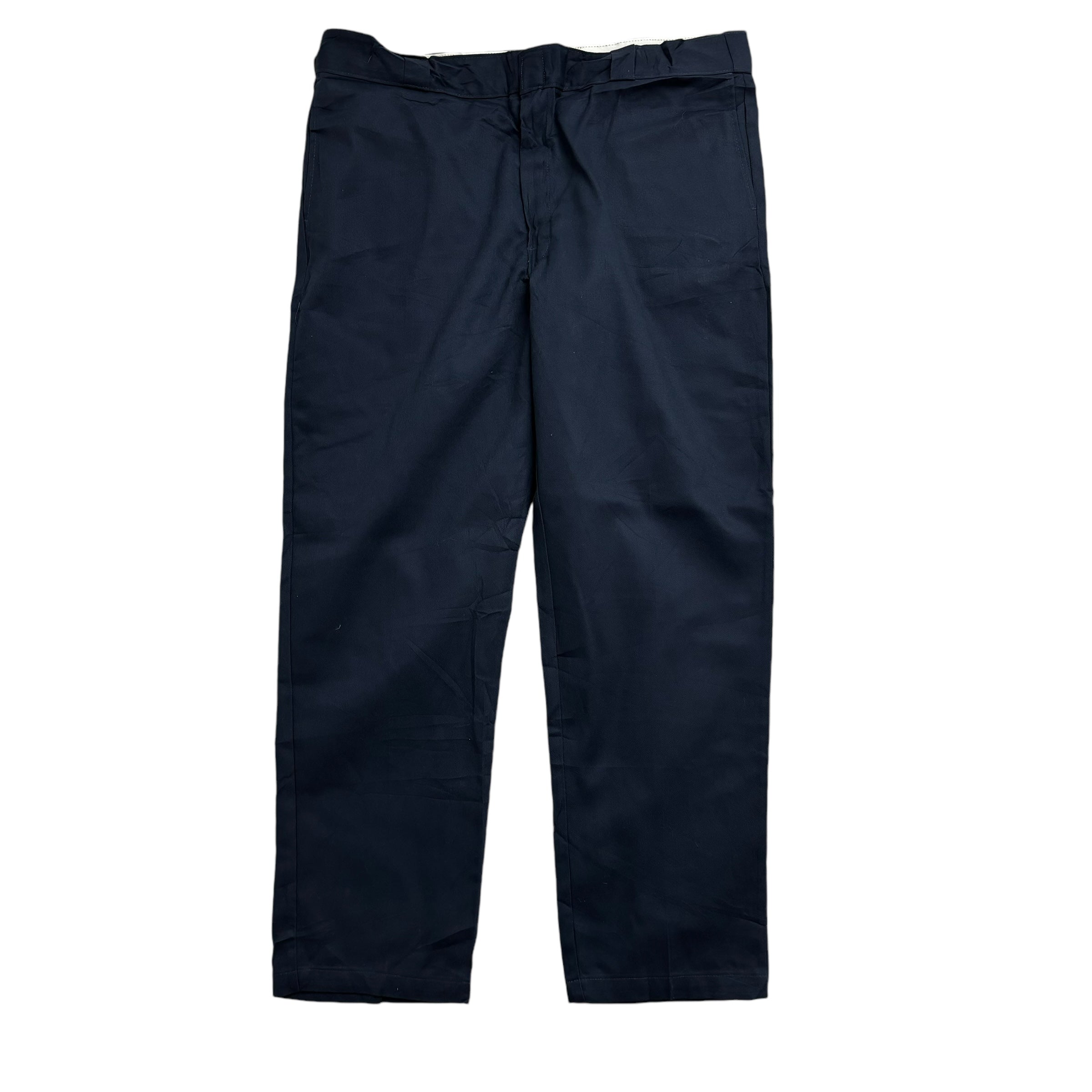 Dickies 874 Trousers W42 L32 Mens Navy Blue Pants Original Straight Fit Workwear