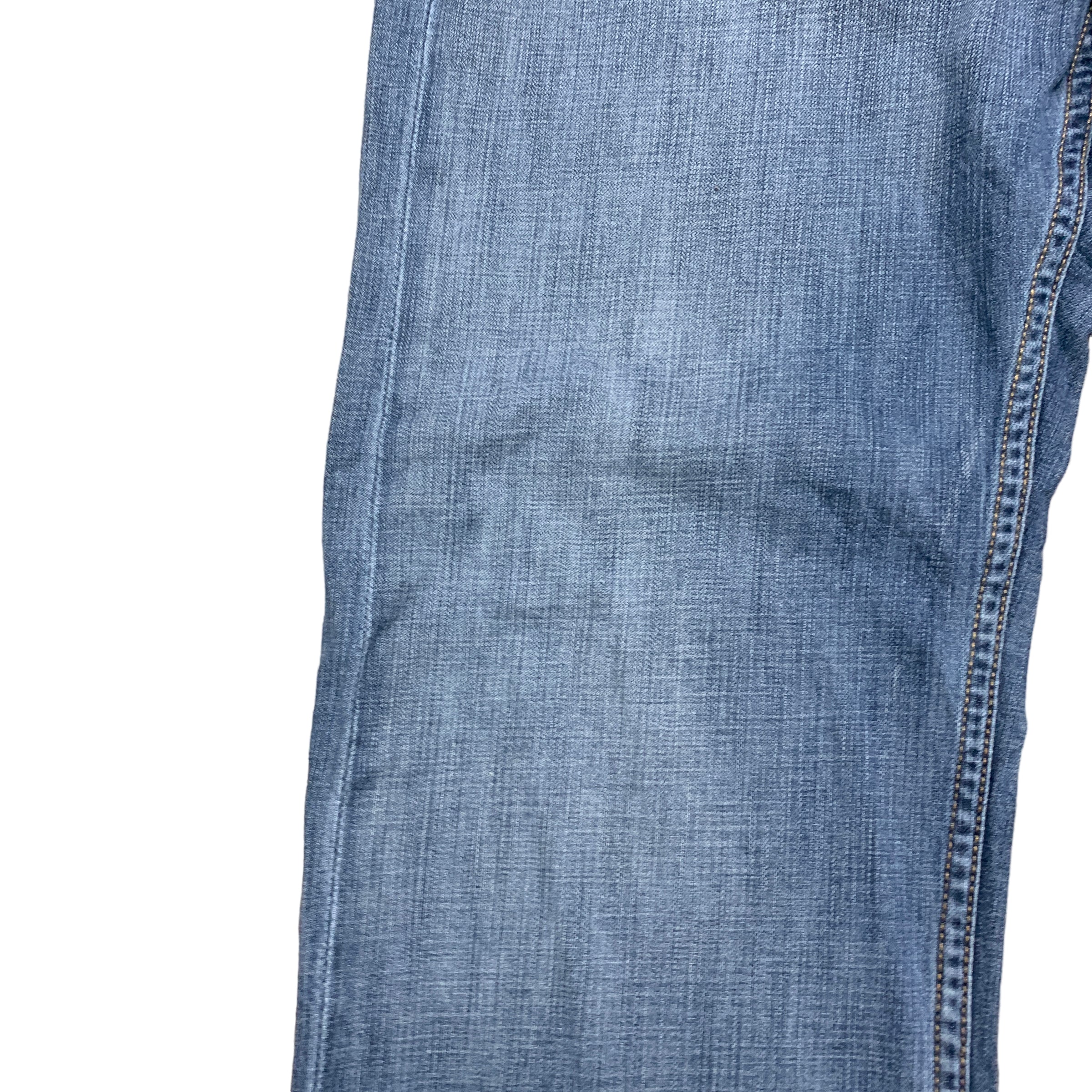 Levis 505 Jeans W34 L32 Mens Blue Regular Straight Fit Denim