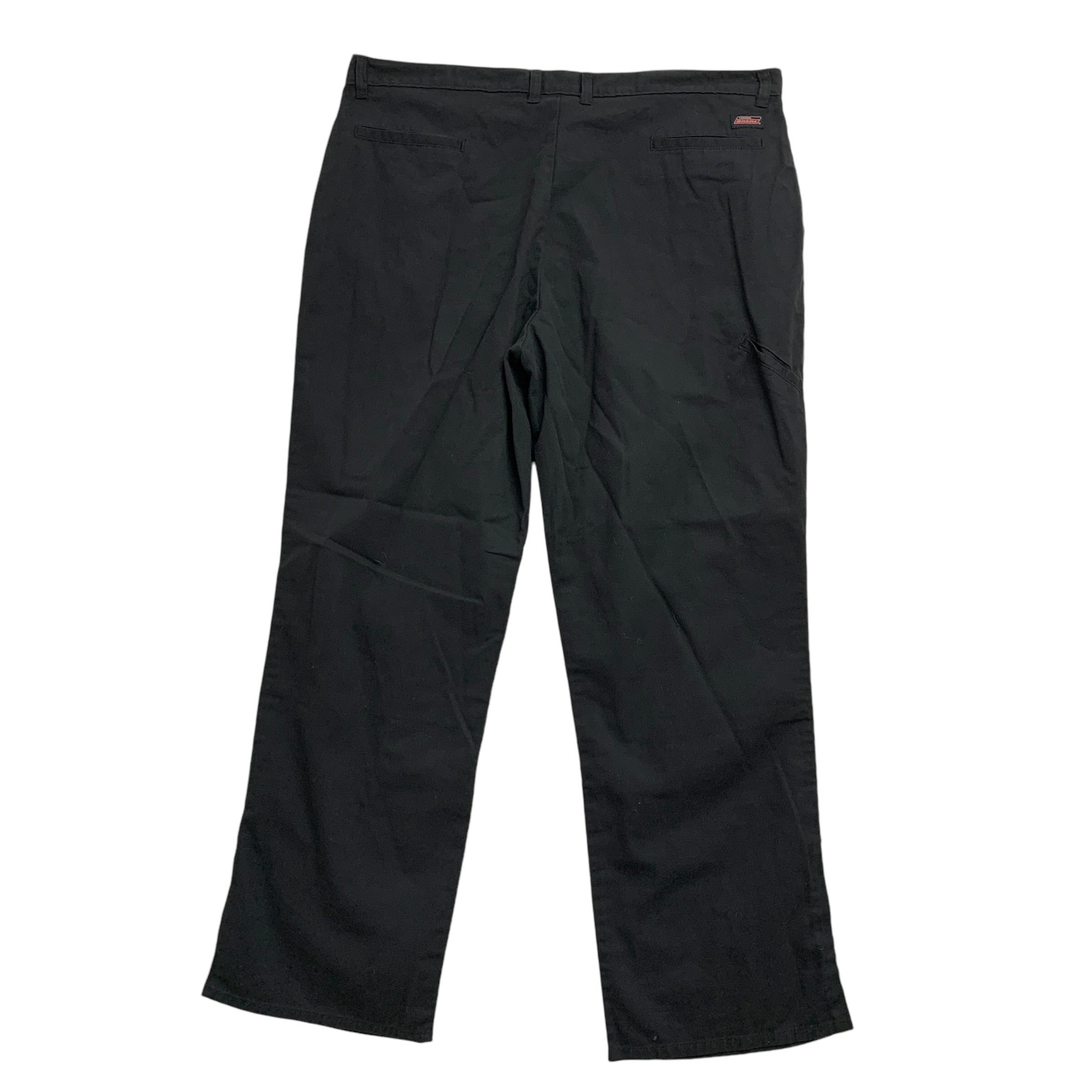 Dickies Double Knee Trousers W42 L32 Mens Black Pants Baggy Relaxed Fit Workwear