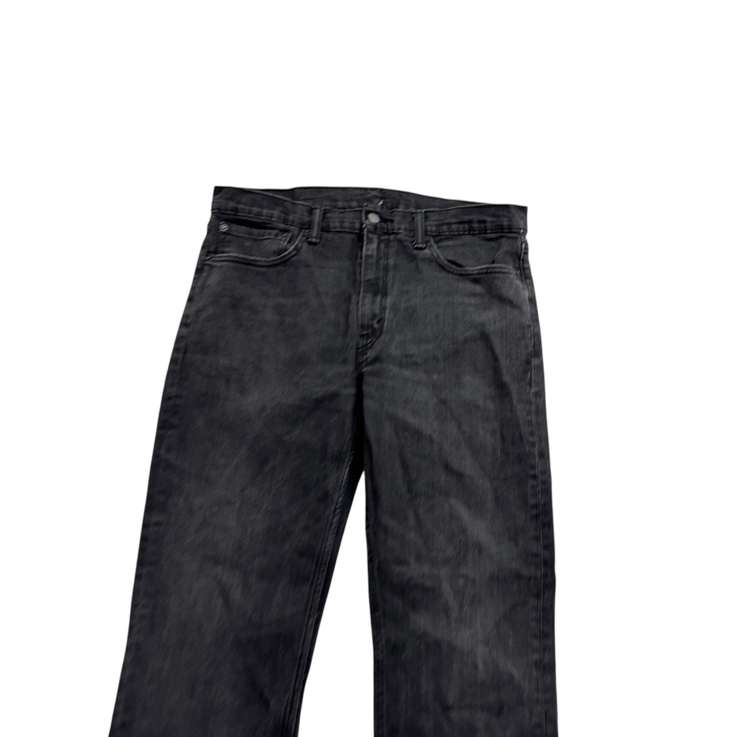 Levis 559 Jeans W36 L32 Mens Black Relaxed Straight Fit Stretch Denim