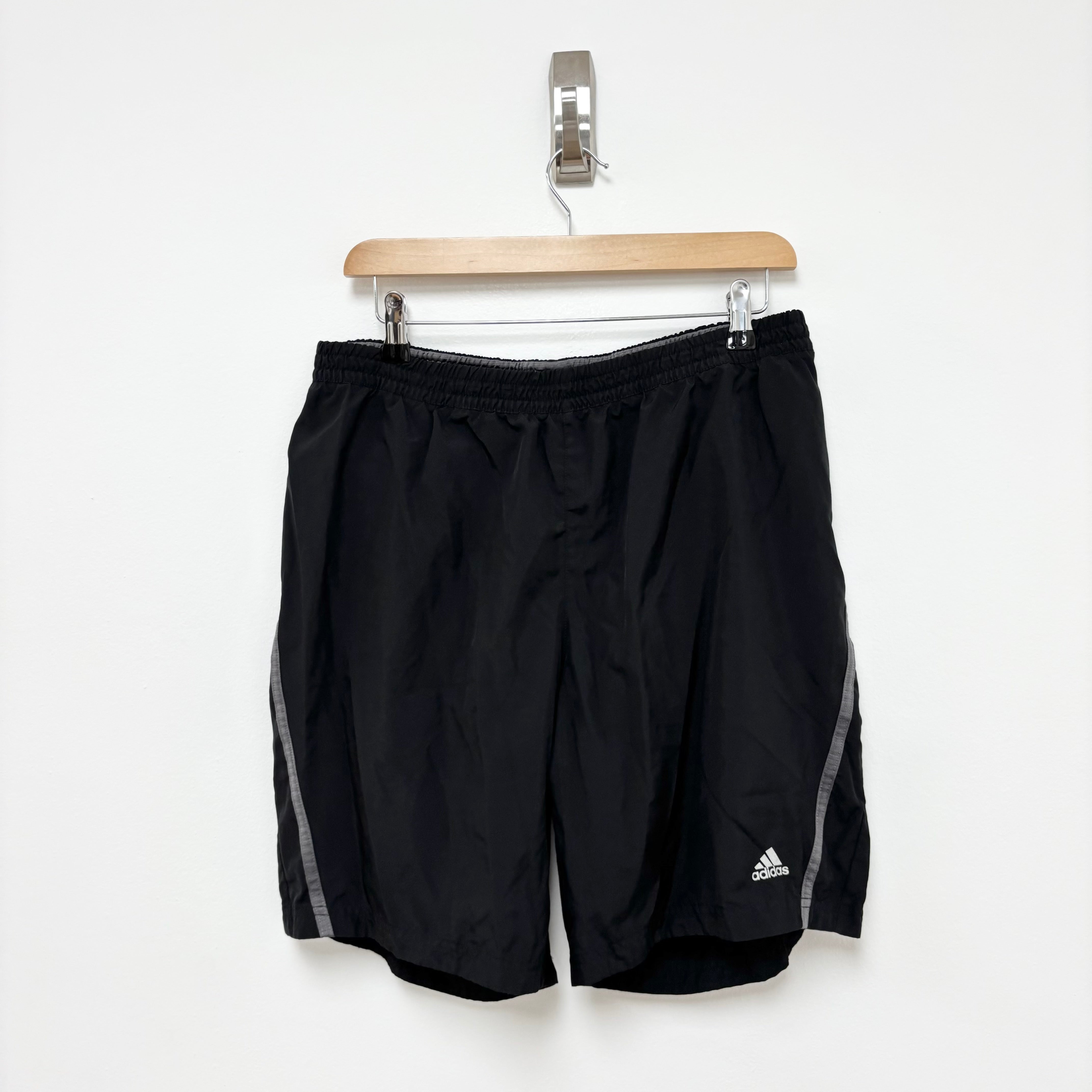 Adidas Shorts Mens Large Black Sports Running Gym Athletic