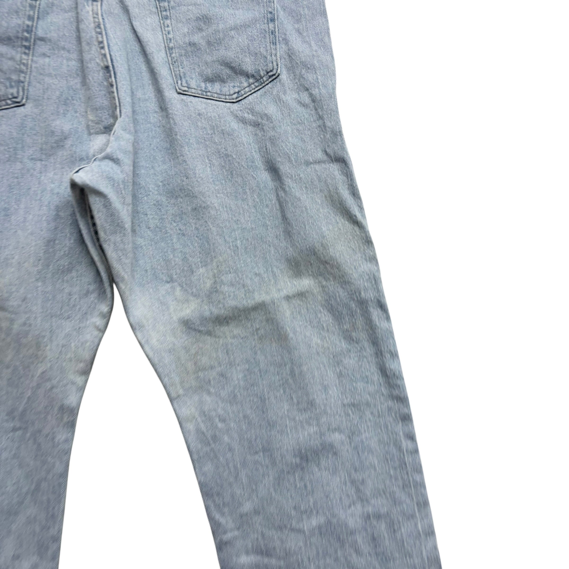 Wrangler Jeans W40 L30 Mens Light Blue Relaxed Straight Fit Stretch Denim (F)