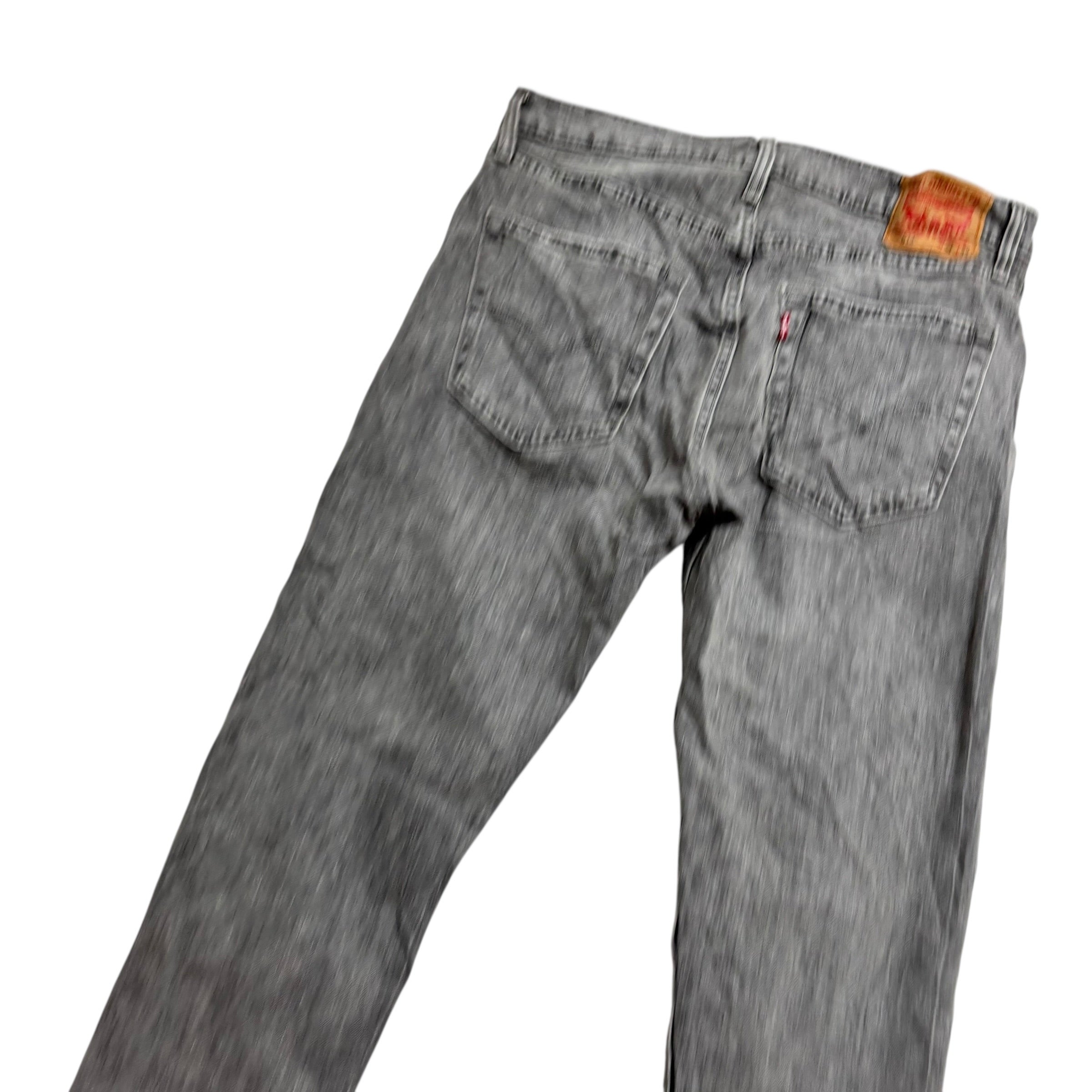 Levis 512 Jeans W34 L34 Mens Grey Slim Tapered Fit Stretch Denim (E)