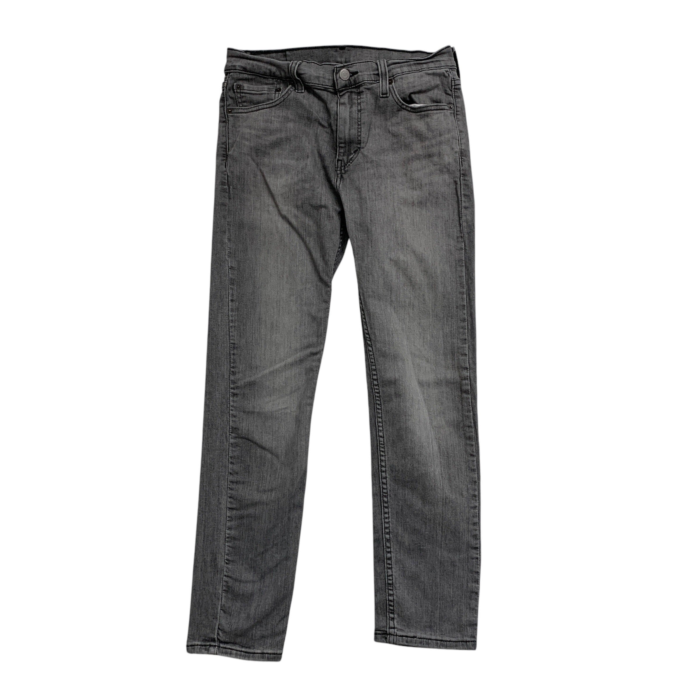 Levis 510 Jeans W30 L28 Mens Grey Skinny Fit Stretch Denim (E)