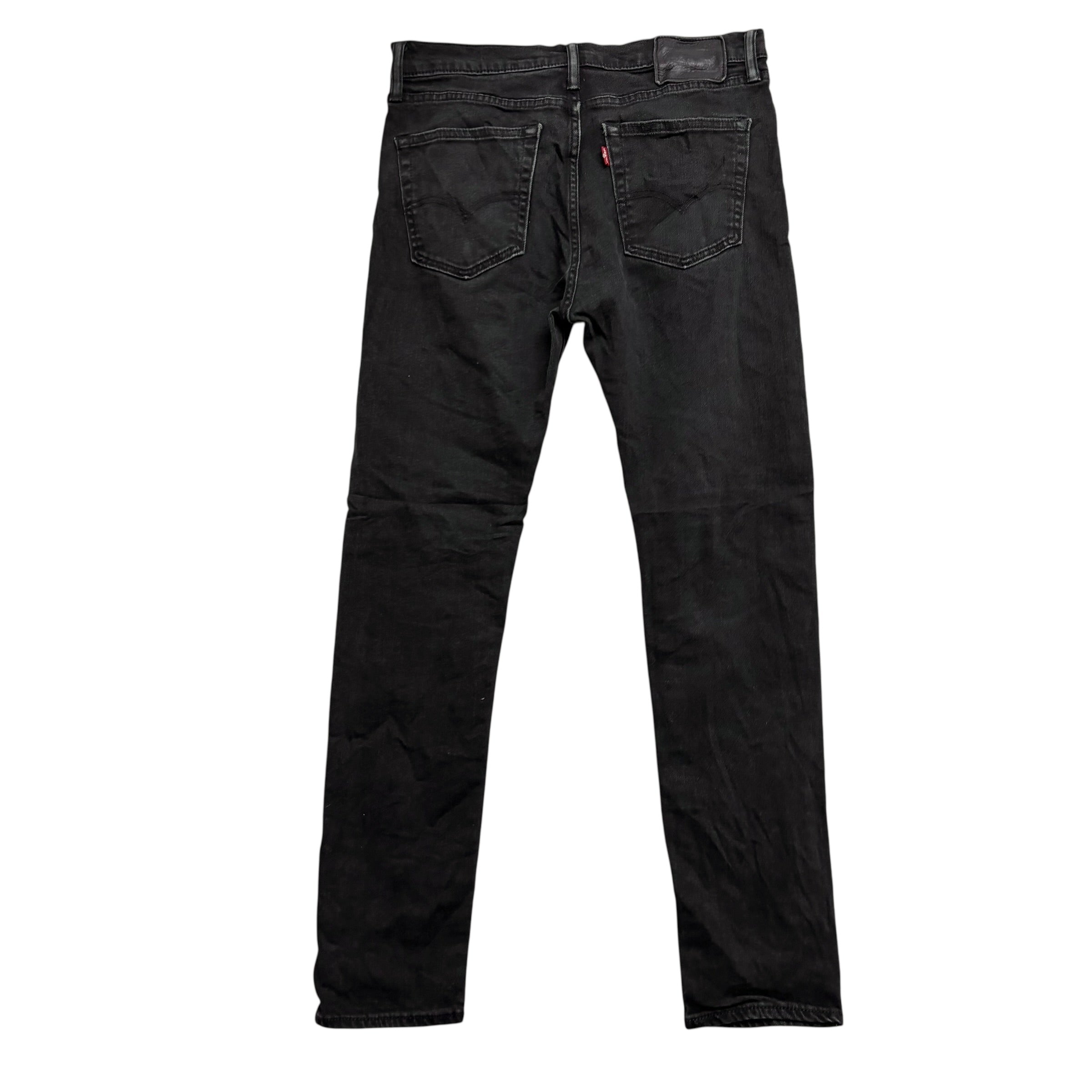 Levis 510 Jeans W31 L30 Mens Black Skinny Fit Stretch Denim