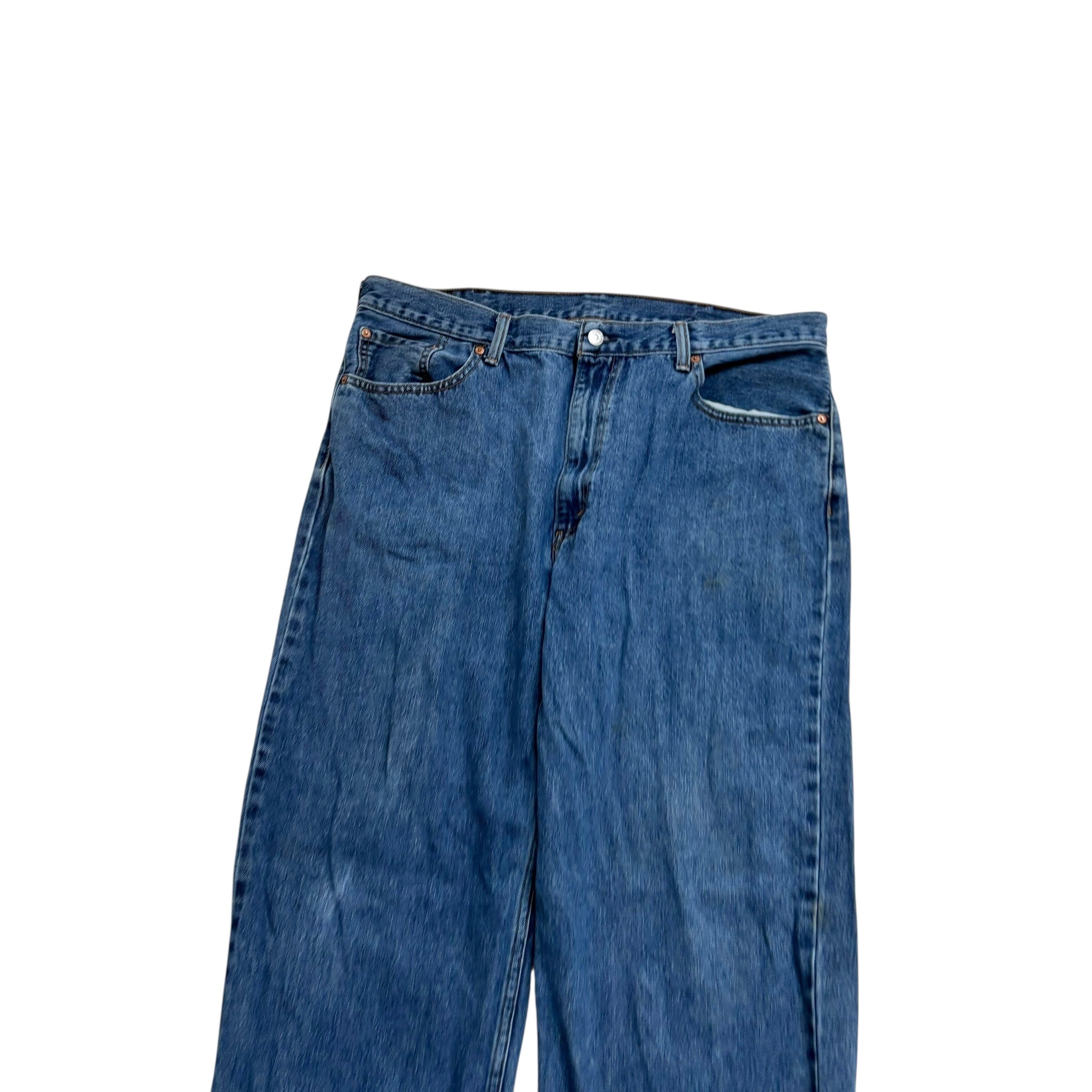 Levis 550 Jeans W38 L34 Mens Mid Blue Baggy Relaxed Straight Fit Vintage Denim