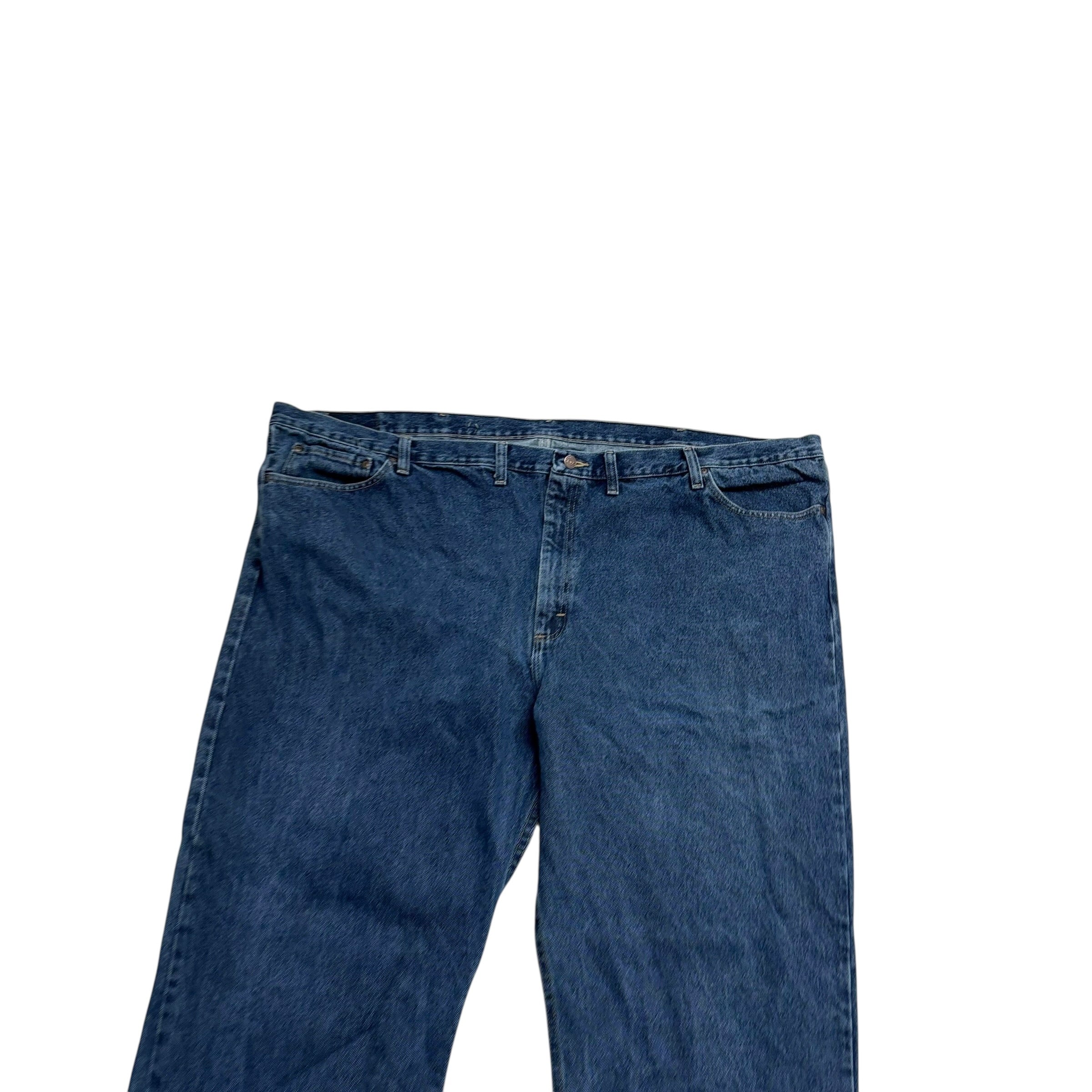 Wrangler Jeans W56 L30 Mens Mid Blue Relaxed Straight Fit Baggy Denim (E)